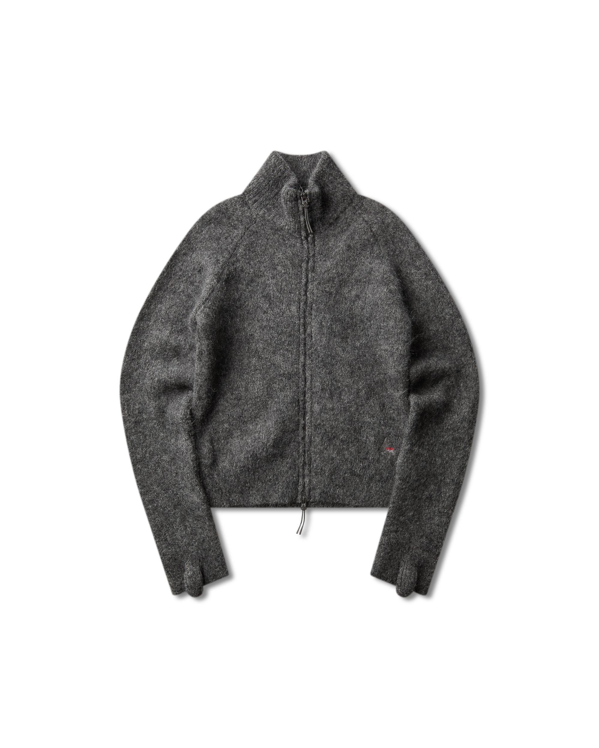 ROA Tasna Mohair Zip Up Sweater J345230-XS-Grey 9