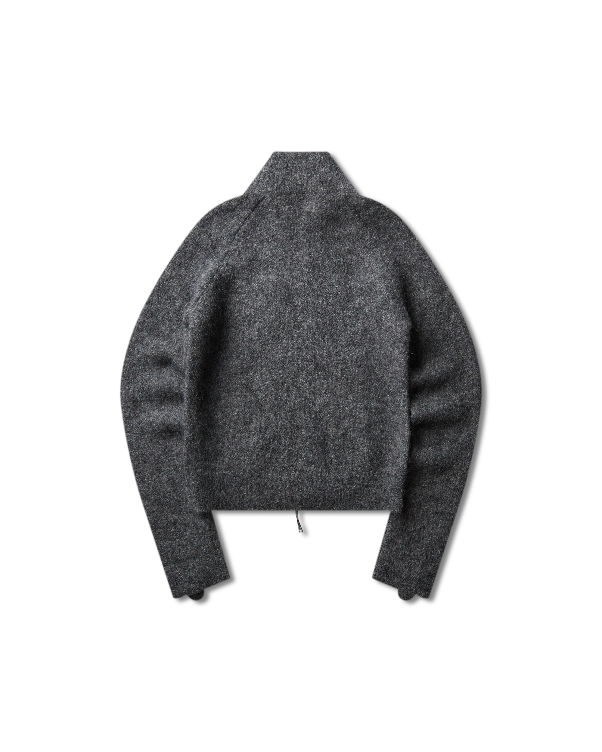 ROA Tasna Mohair Zip Up Sweater J345230-XS-Grey 2
