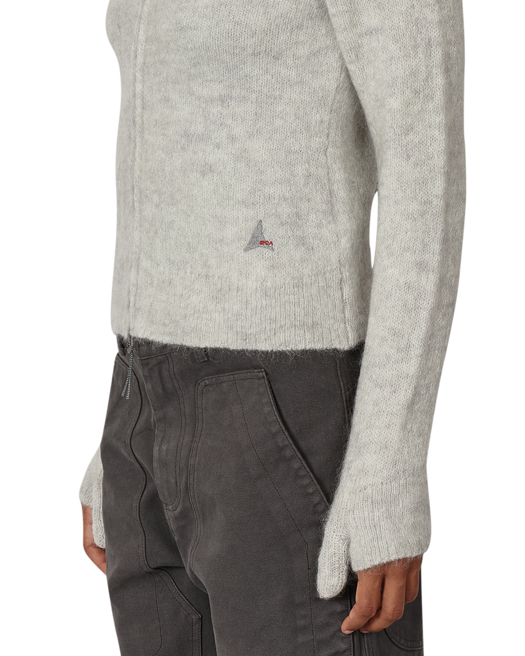 ROA Tasna Mohair Zip Up Sweater J345231-XS-White 6