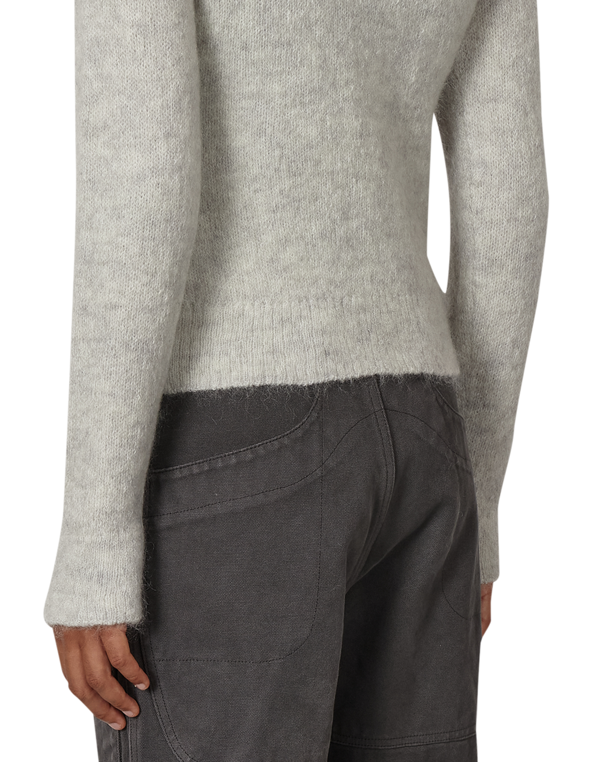 ROA Tasna Mohair Zip Up Sweater J345231-XS-White 8