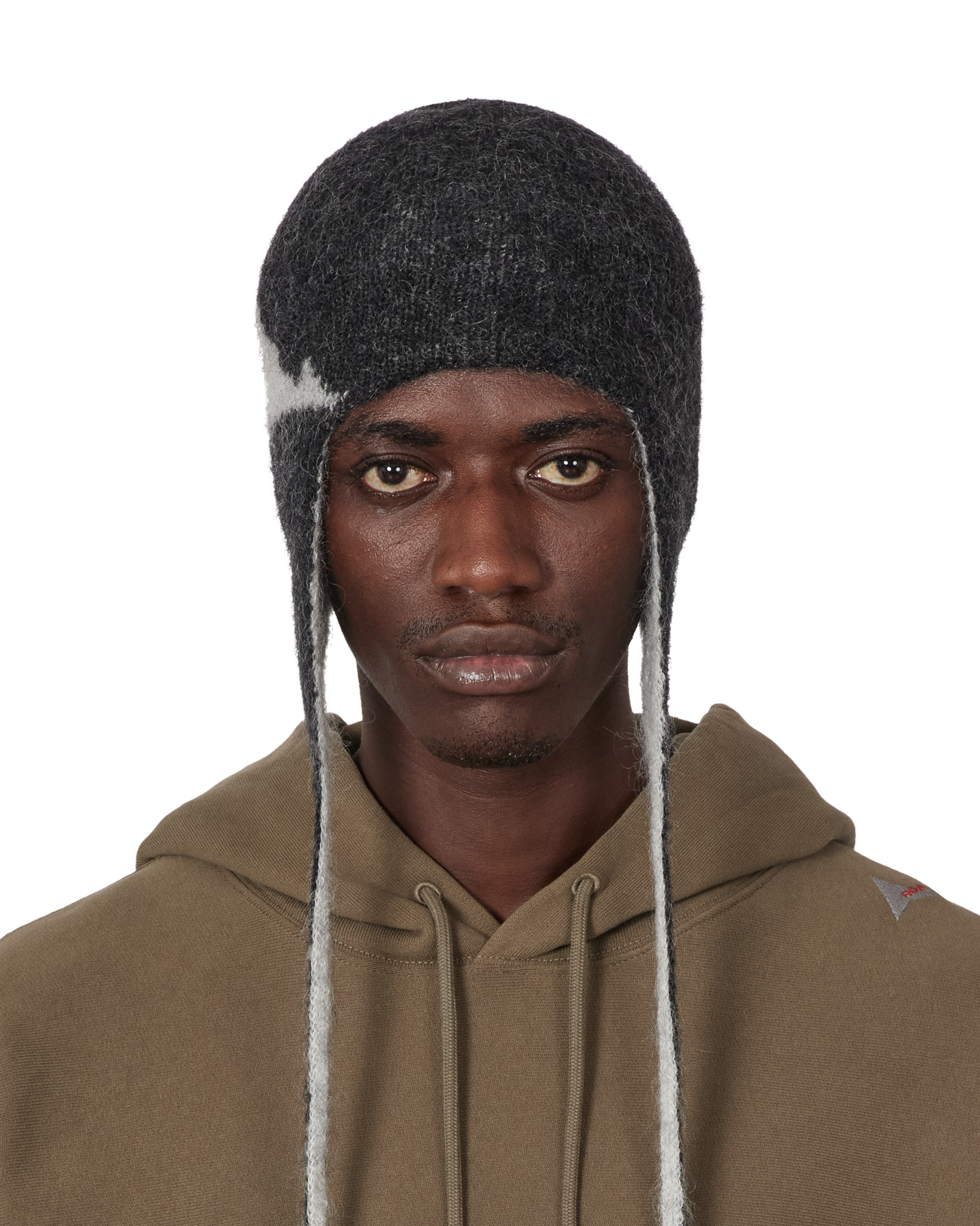 ROA Logo Mohair Bonnet Beanie J345238-ONE SIZE-Black 7