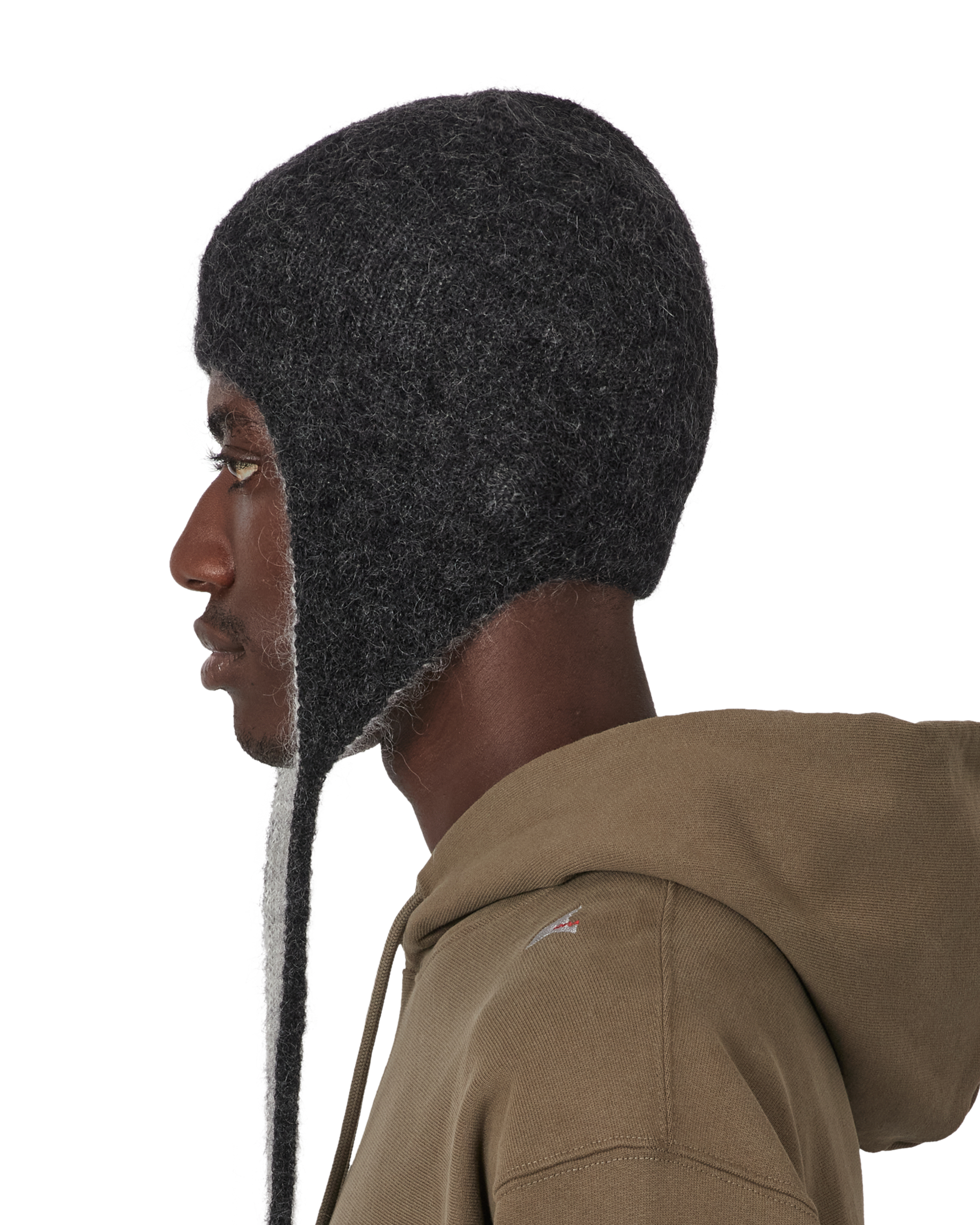 ROA Logo Mohair Bonnet Beanie J345238-ONE SIZE-Black 9