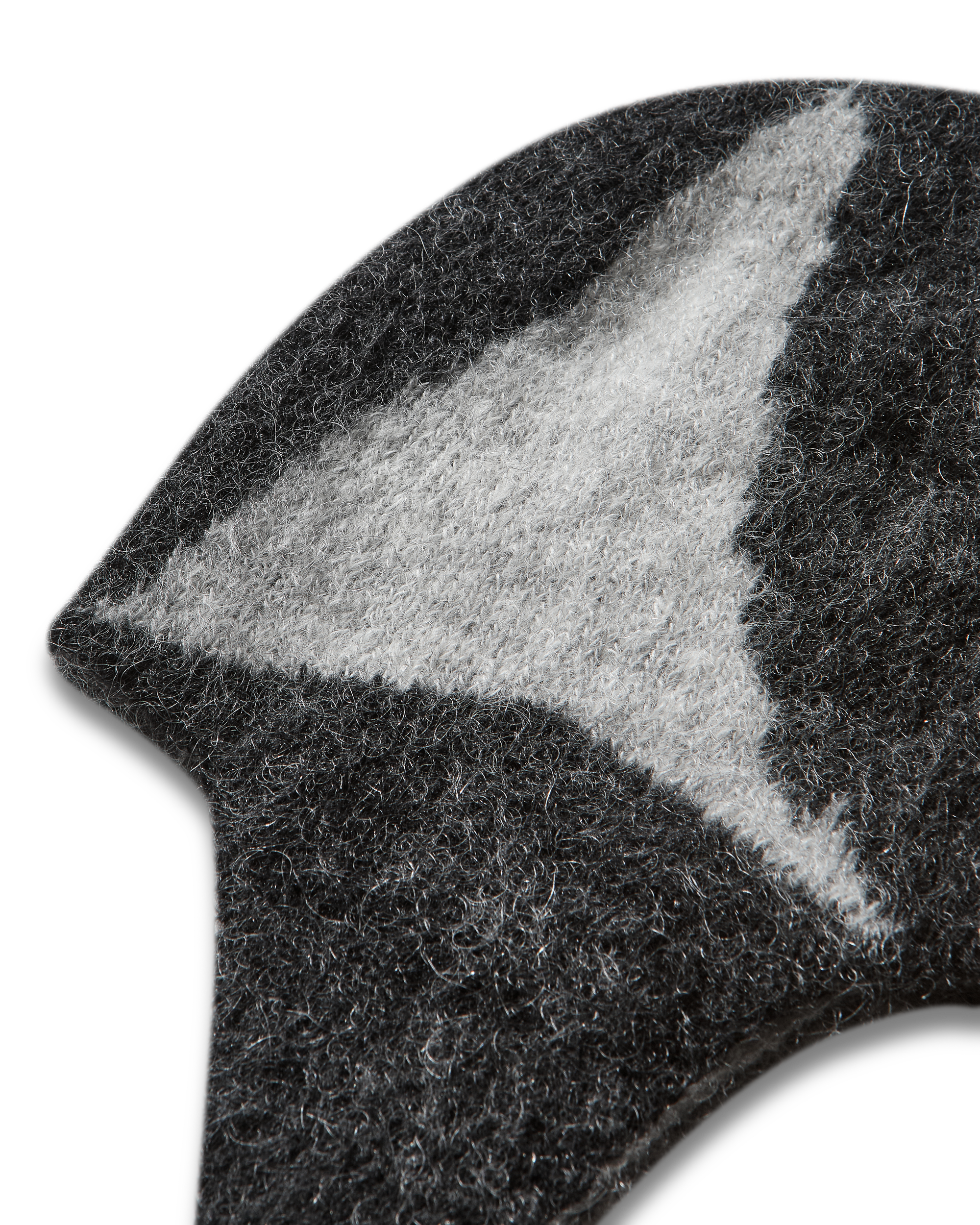 ROA Logo Mohair Bonnet Beanie J345238-ONE SIZE-Black 5