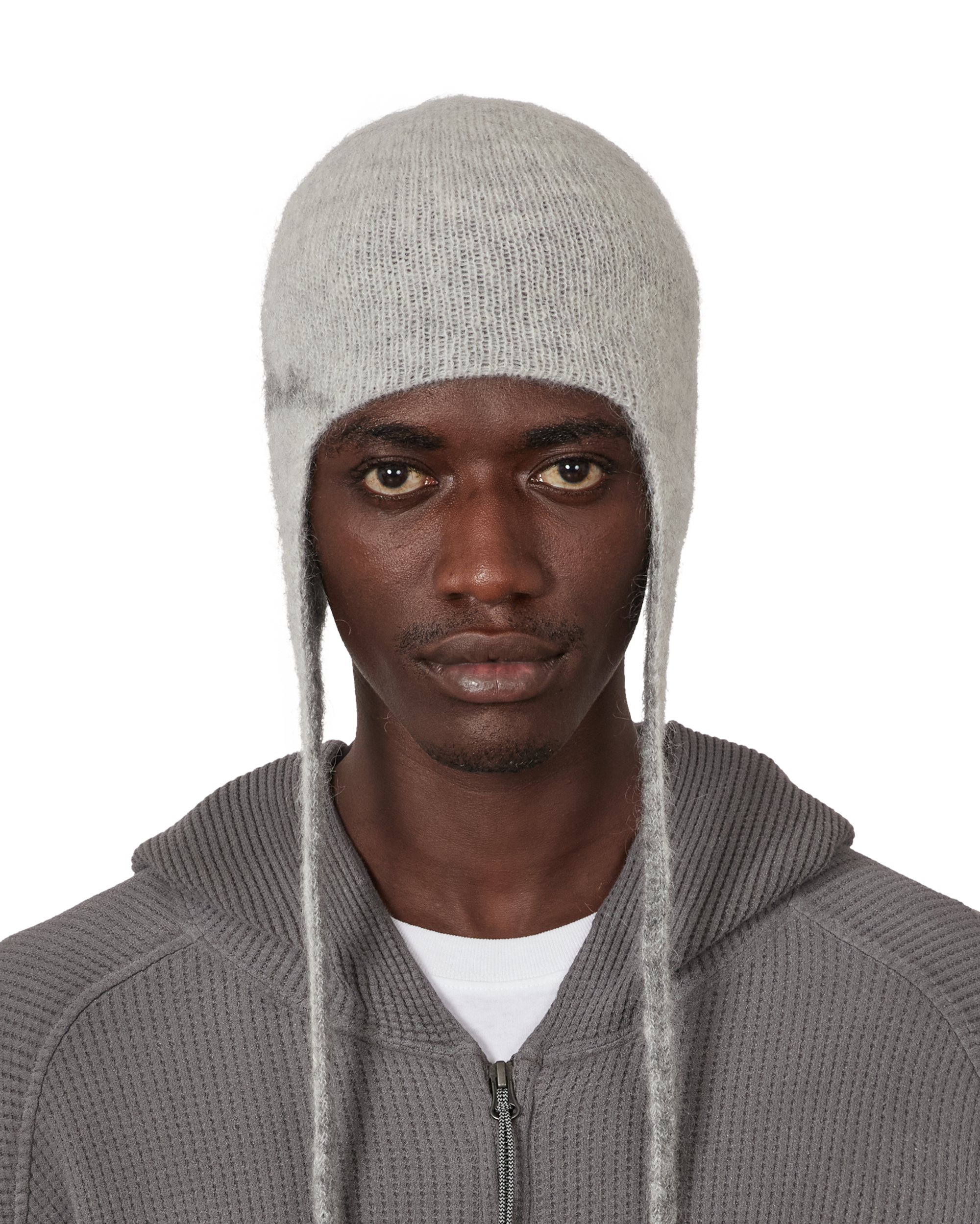 ROA Logo Mohair Bonnet Beanie J345239-ONE SIZE-White 7