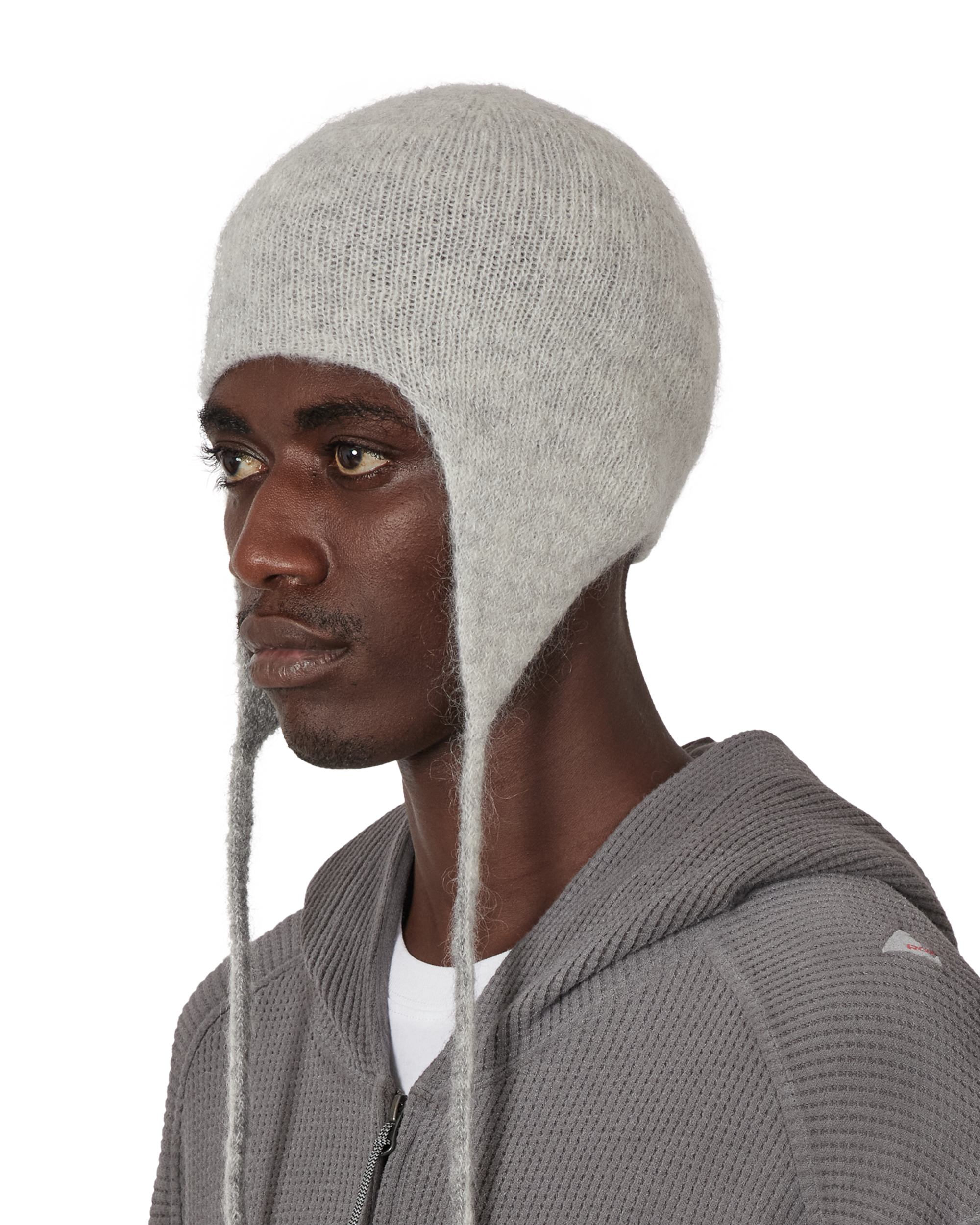 ROA Logo Mohair Bonnet Beanie J345239-ONE SIZE-White 8
