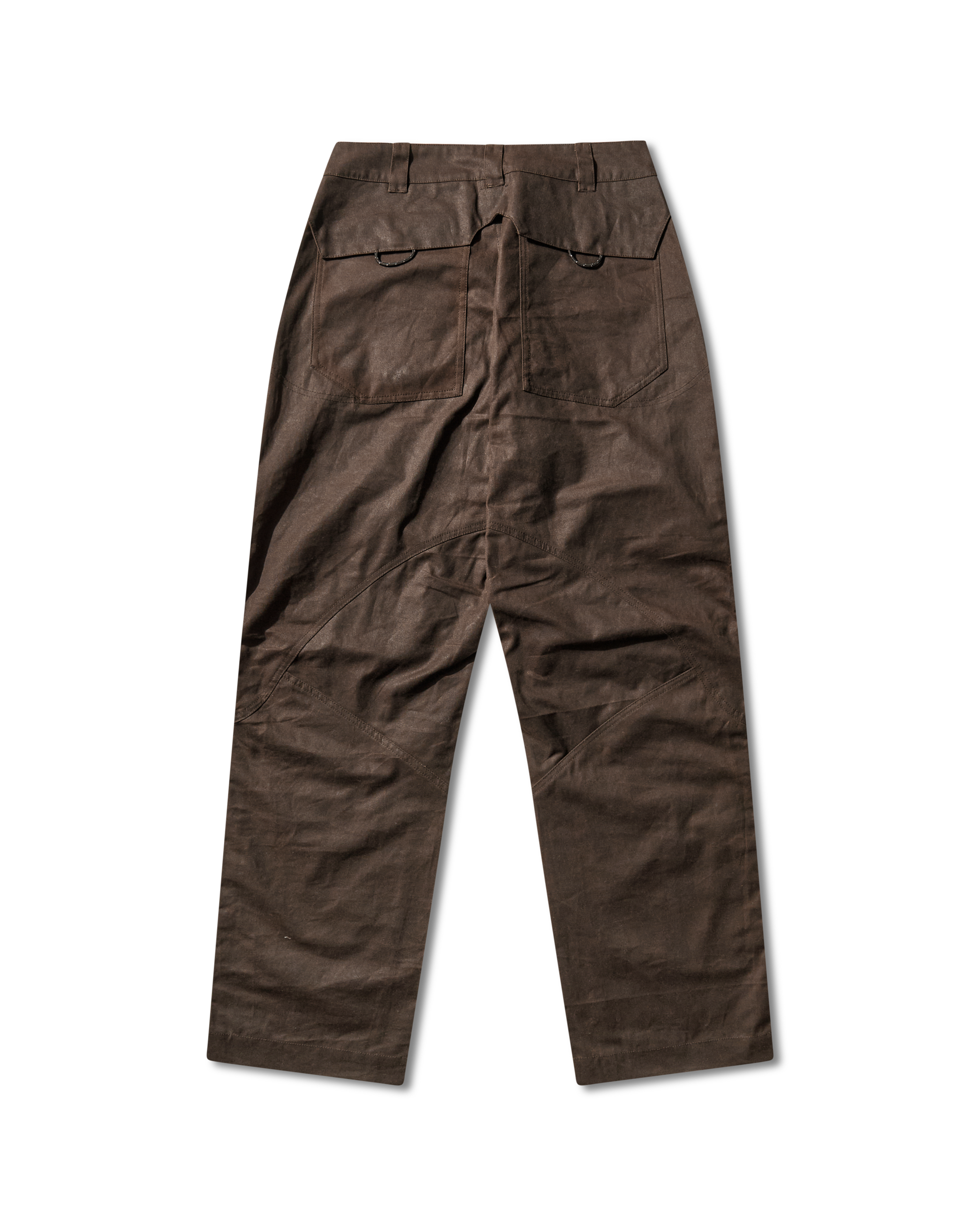 ROA Crimp Shaped Waxed Cotton Pants J345775-XS-Brown 10