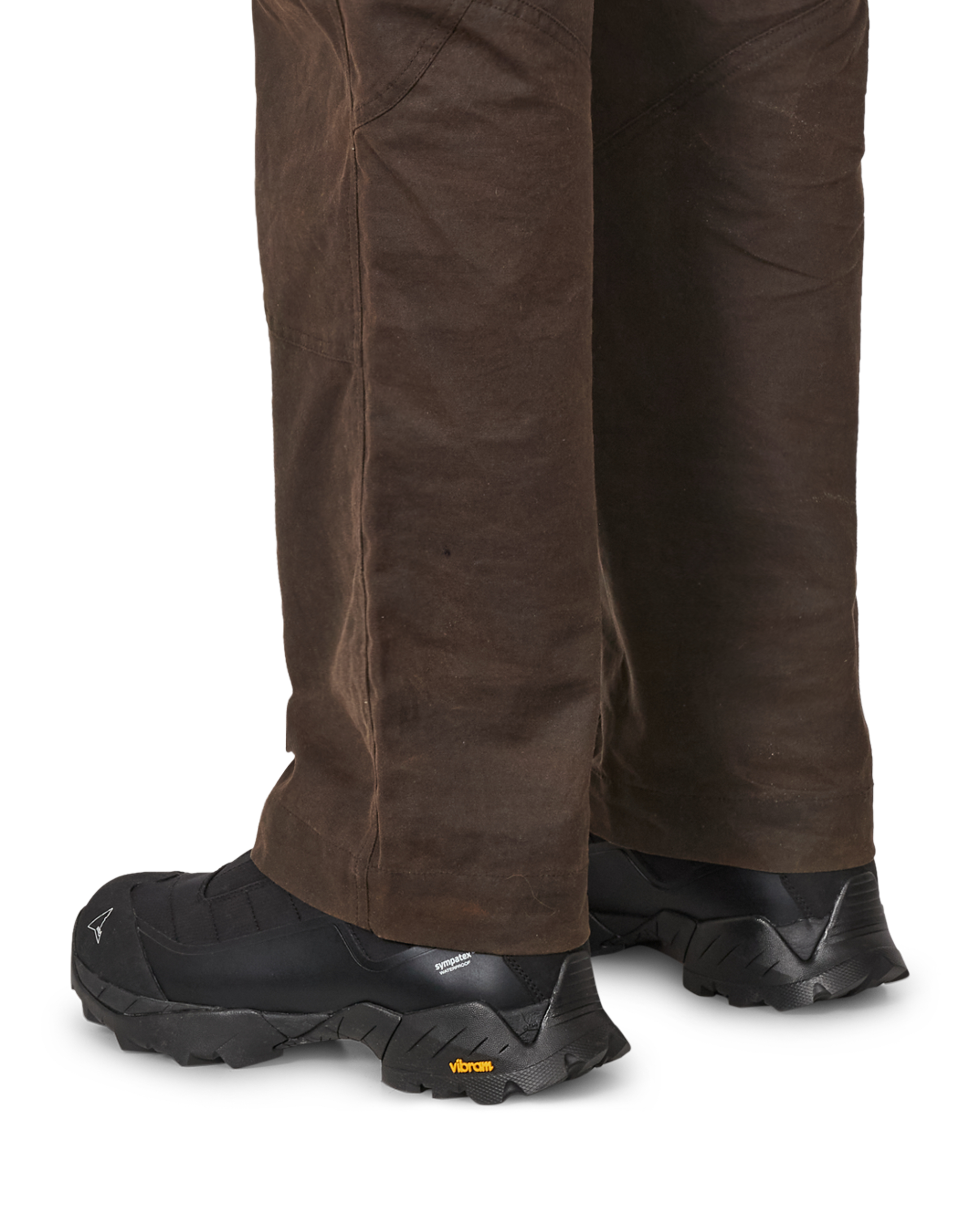 ROA Crimp Shaped Waxed Cotton Pants J345775-XS-Brown 6