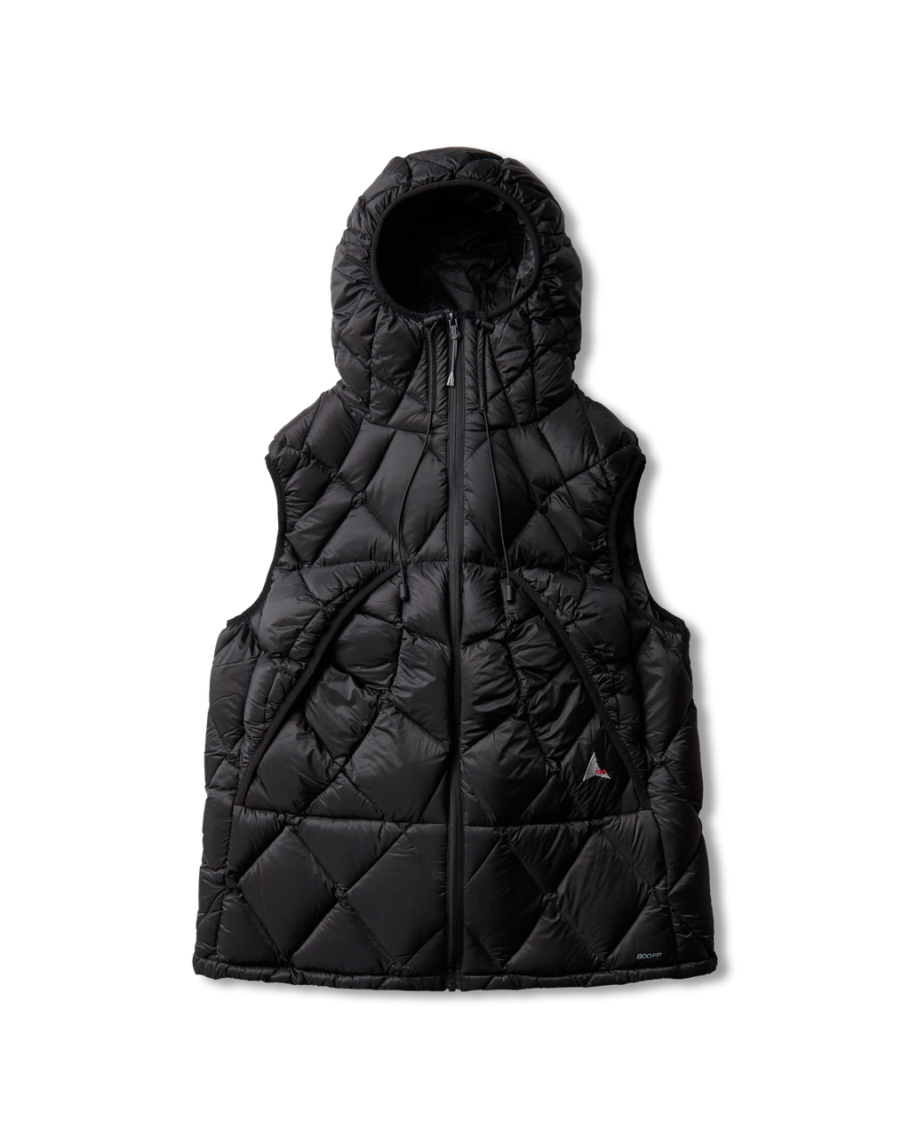 ROA Nuna 800 Fill Power Hooded Down Vest J345771-XS-Black front