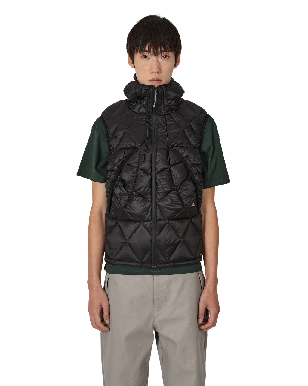 ROA Nuna 800 Fill Power Hooded Down Vest J345771-XS-Black front
