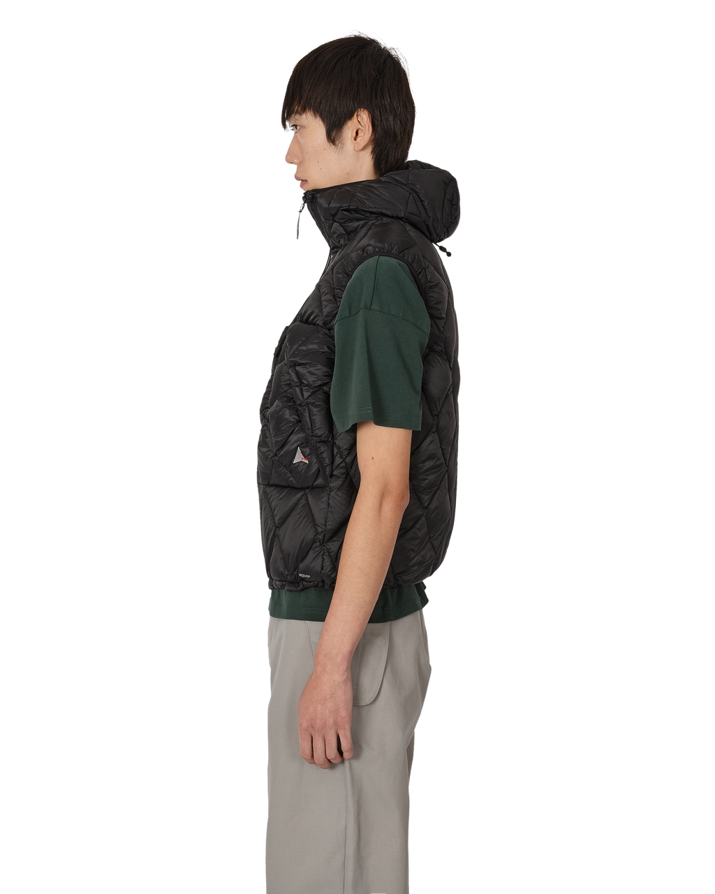 ROA Nuna 800 Fill Power Hooded Down Vest J345771-XS-Black front
