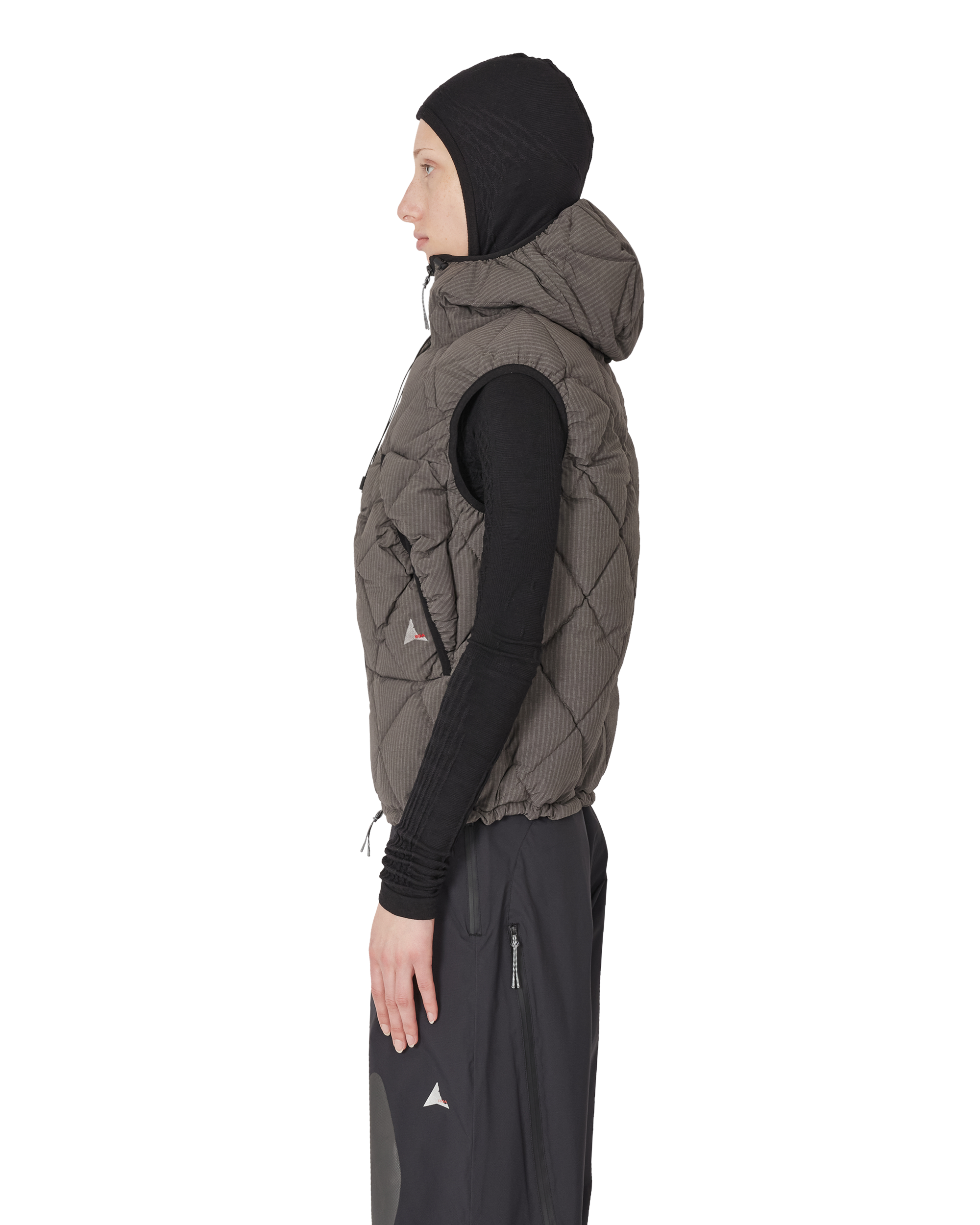 ROA Nuna 800 Fill Power Pinstriped Down Vest J345772-S-Black 2
