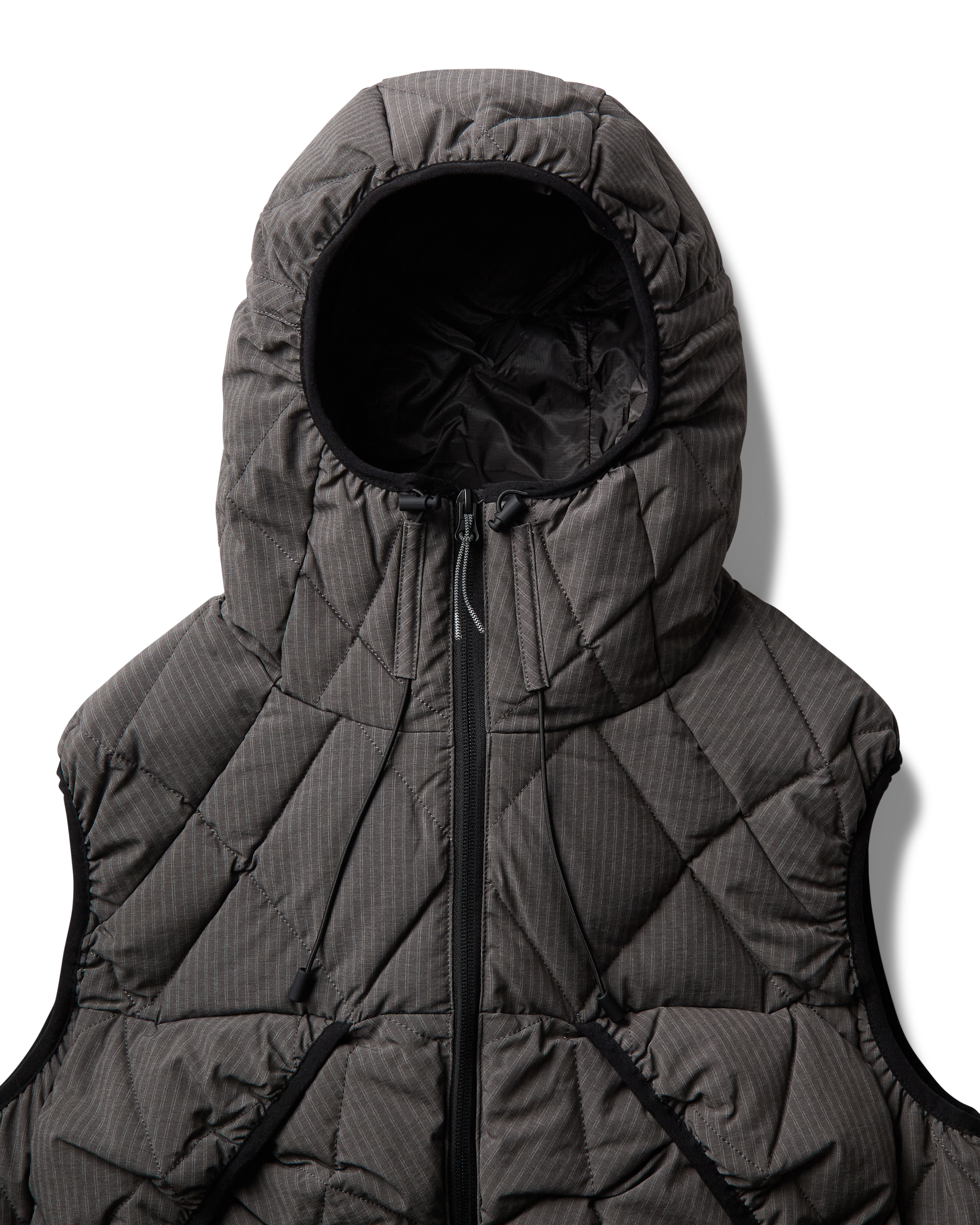 ROA Nuna 800 Fill Power Pinstriped Down Vest J345772-XS-Black 3