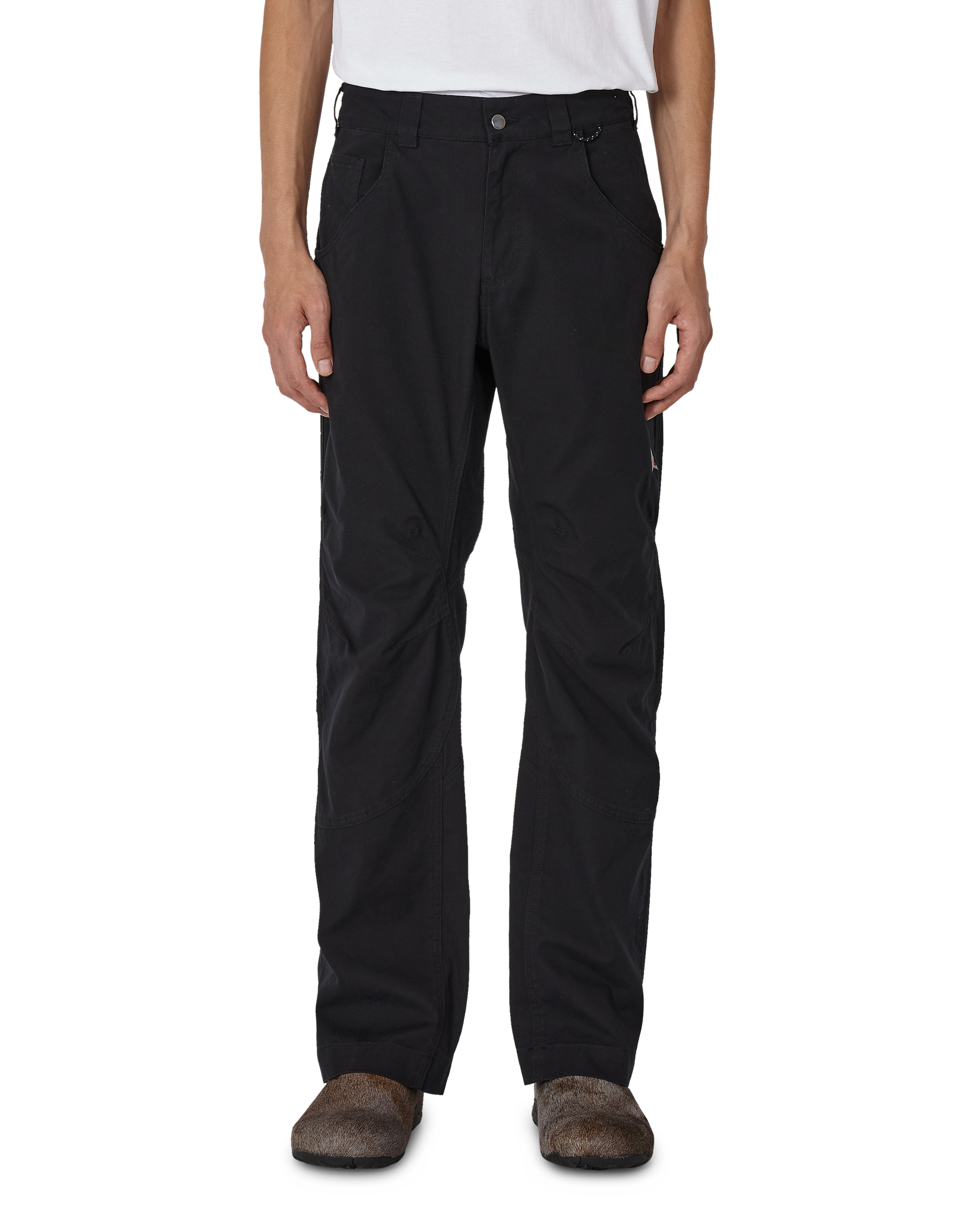 ROA Crimp Shaped Cotton Pants J345774-S-Black front
