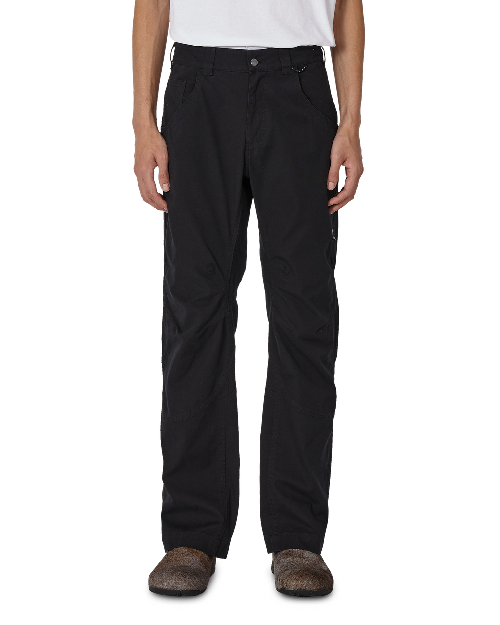 ROA Crimp Shaped Cotton Pants J345774-S-Black front