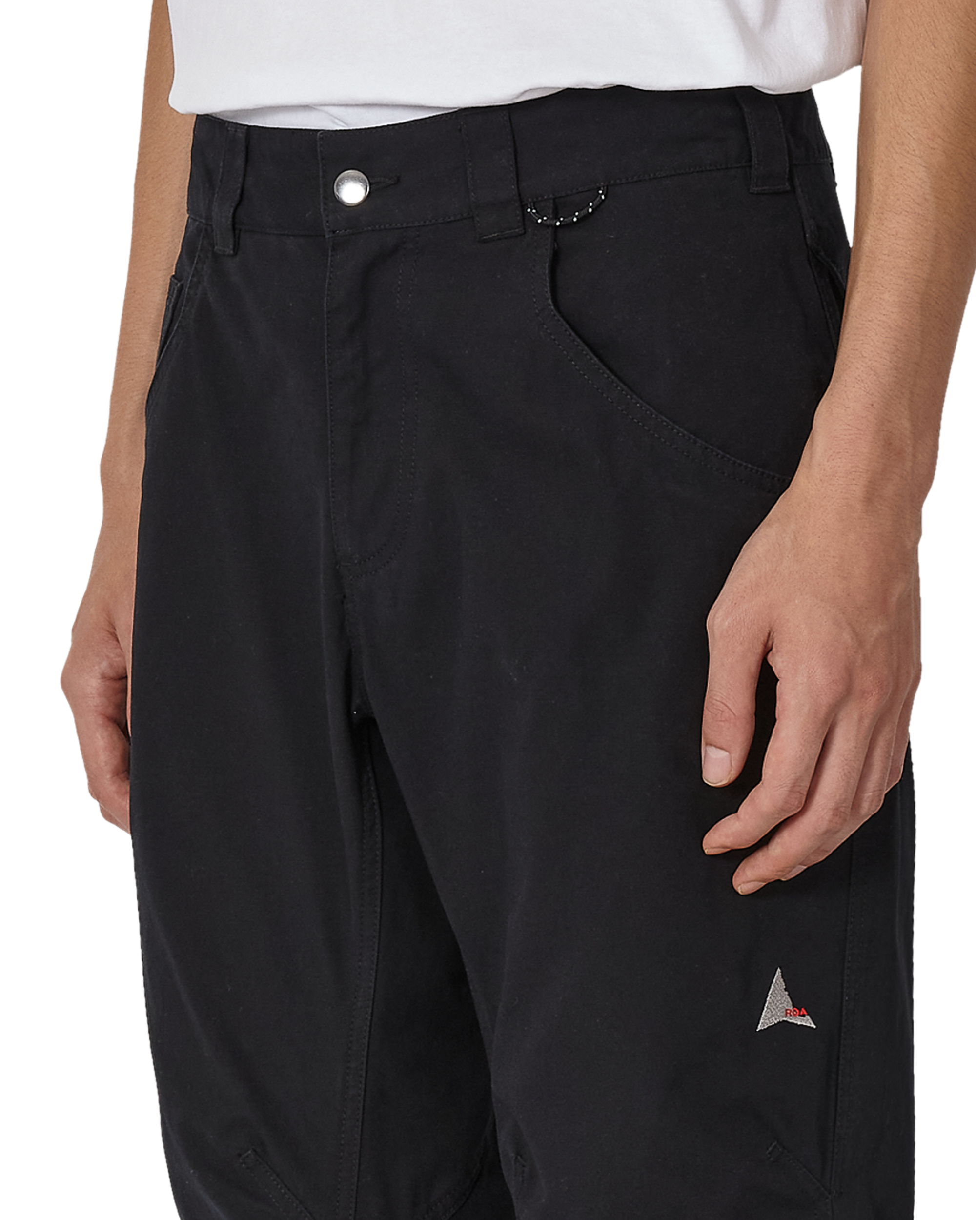 ROA Crimp Shaped Cotton Pants J345774-S-Black 5