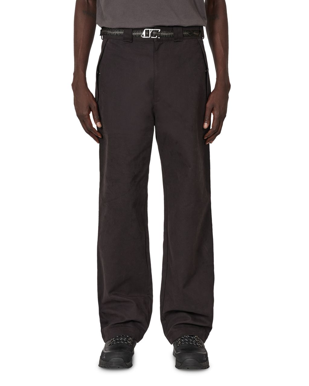 ROA Centipede Buckle Chino Pants J345776-XS-Black front