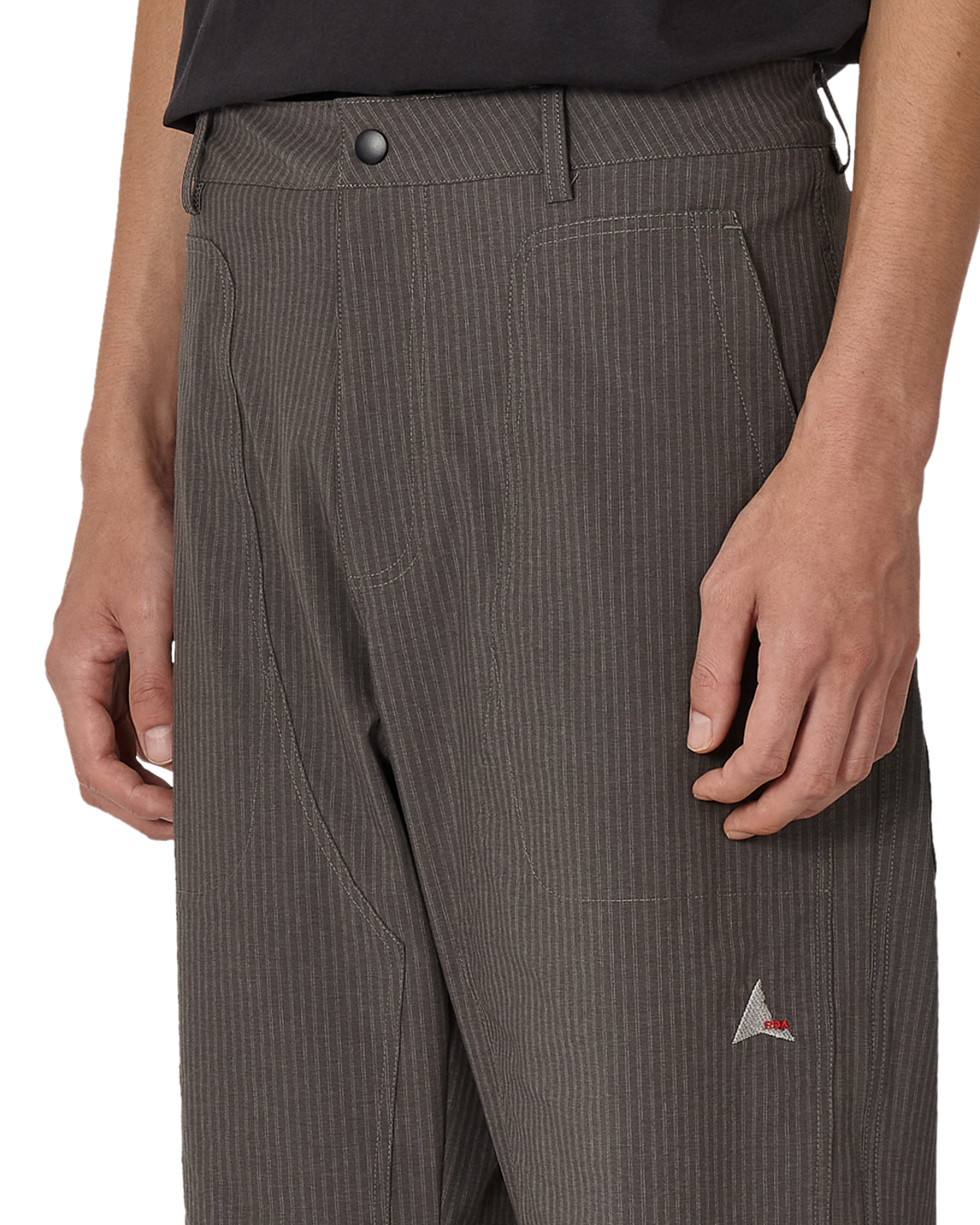ROA Fomes Double Knee Pinstriped Pants J345778-S-Black 5
