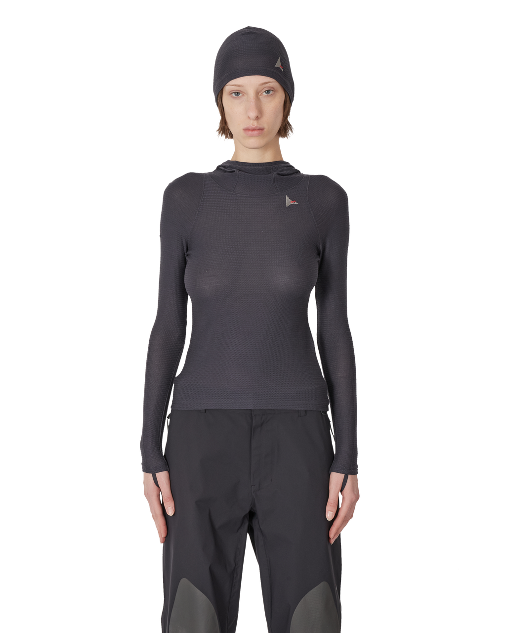 ROA Kibe Wool Tencel Base Layer Hoodie J345779-XS-Blue front