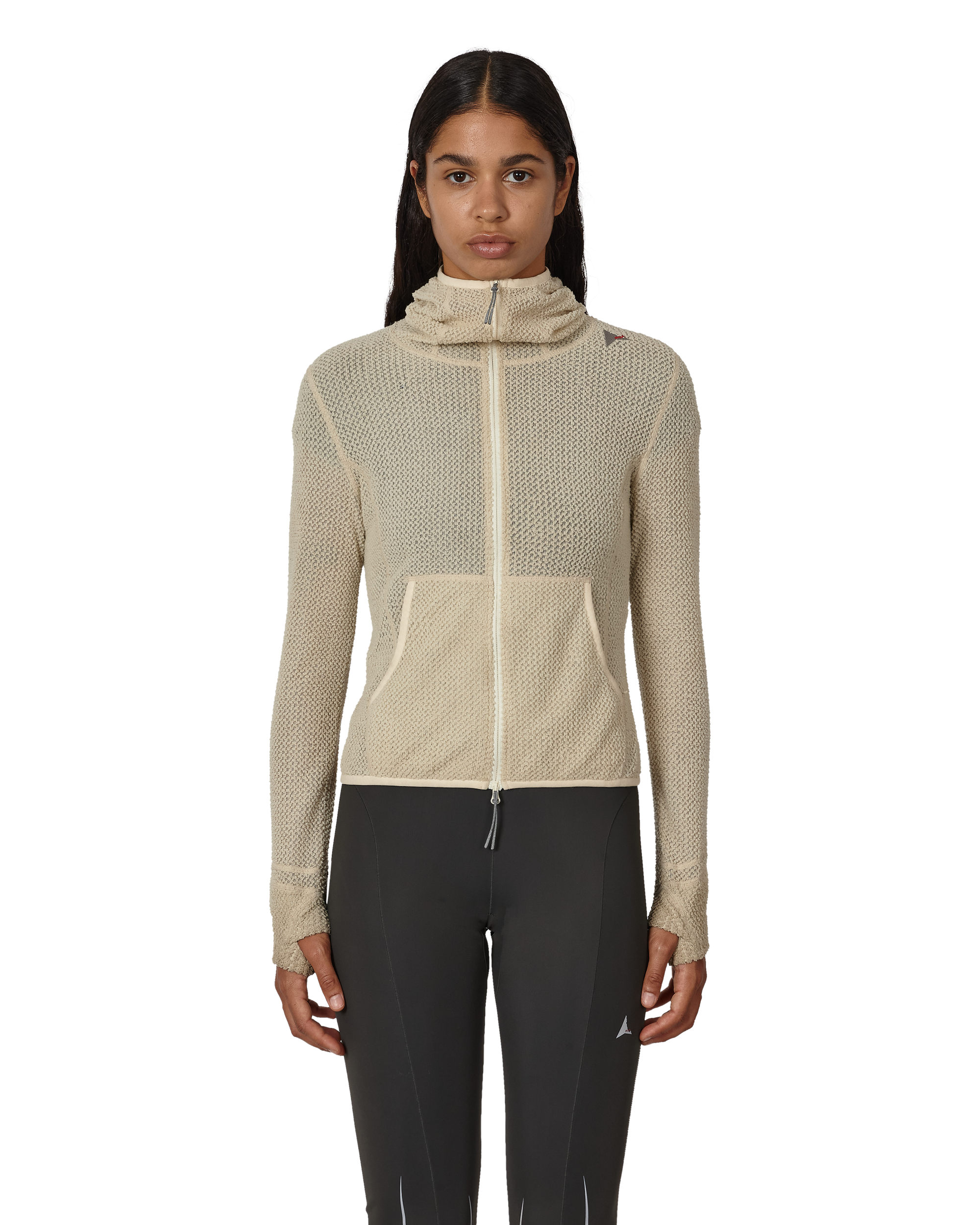 ROA Awi Thermal Zip-up Baby Hoodie J345780-XS-White front