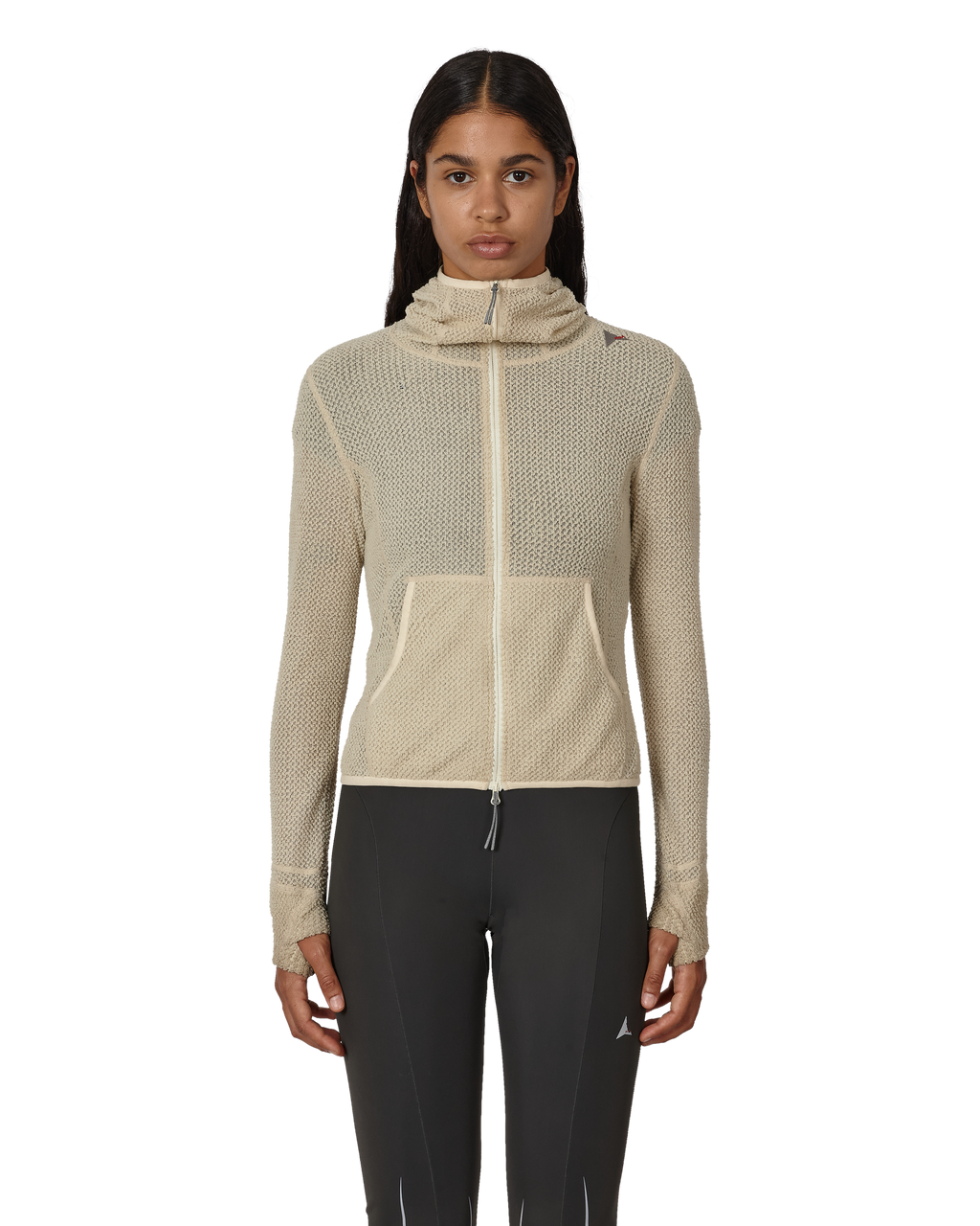 ROA Awi Thermal Zip-up Baby Hoodie J345780-XS-White front