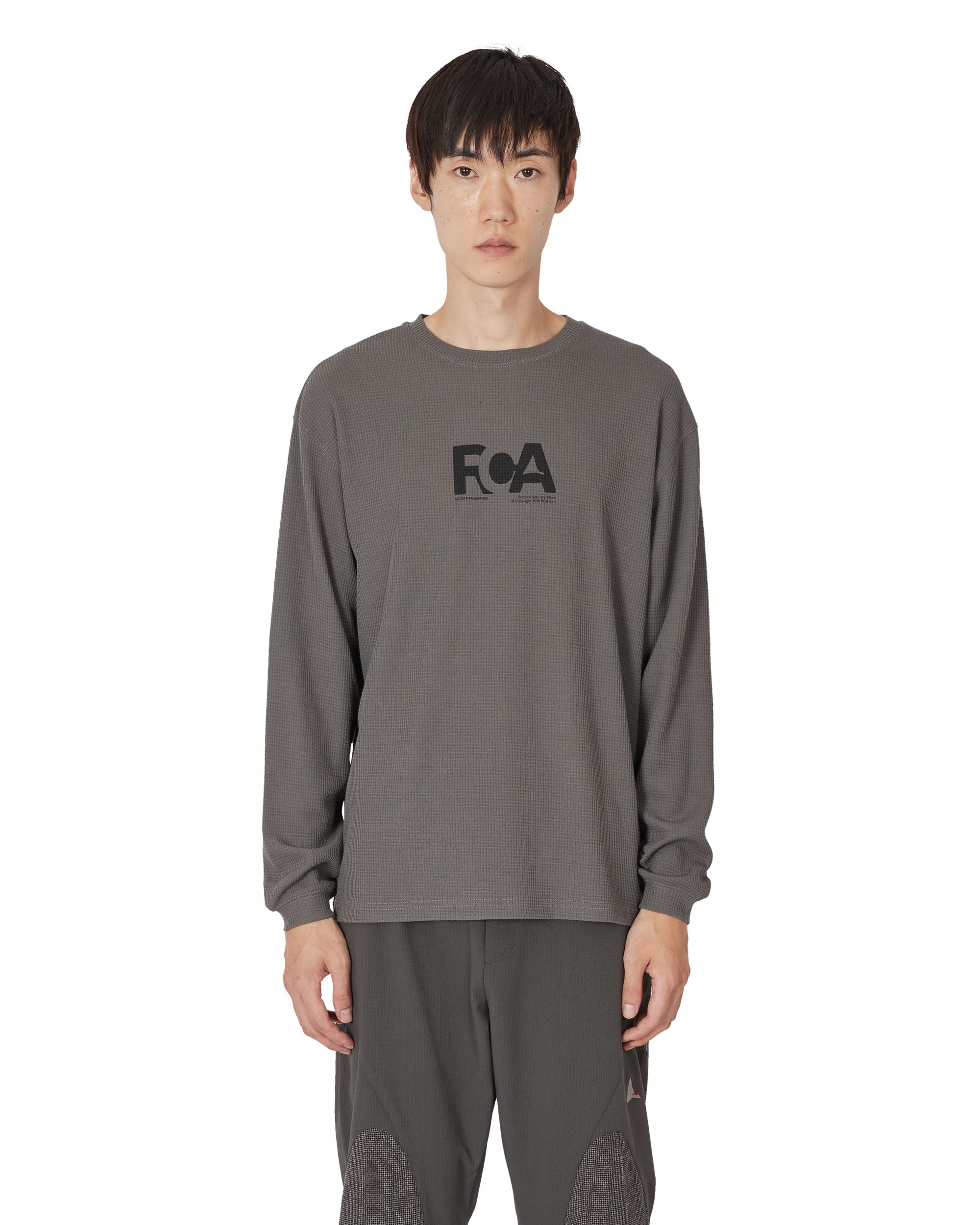 ROA Altitude Waffle Long Sleeve J345788-S-Grey front