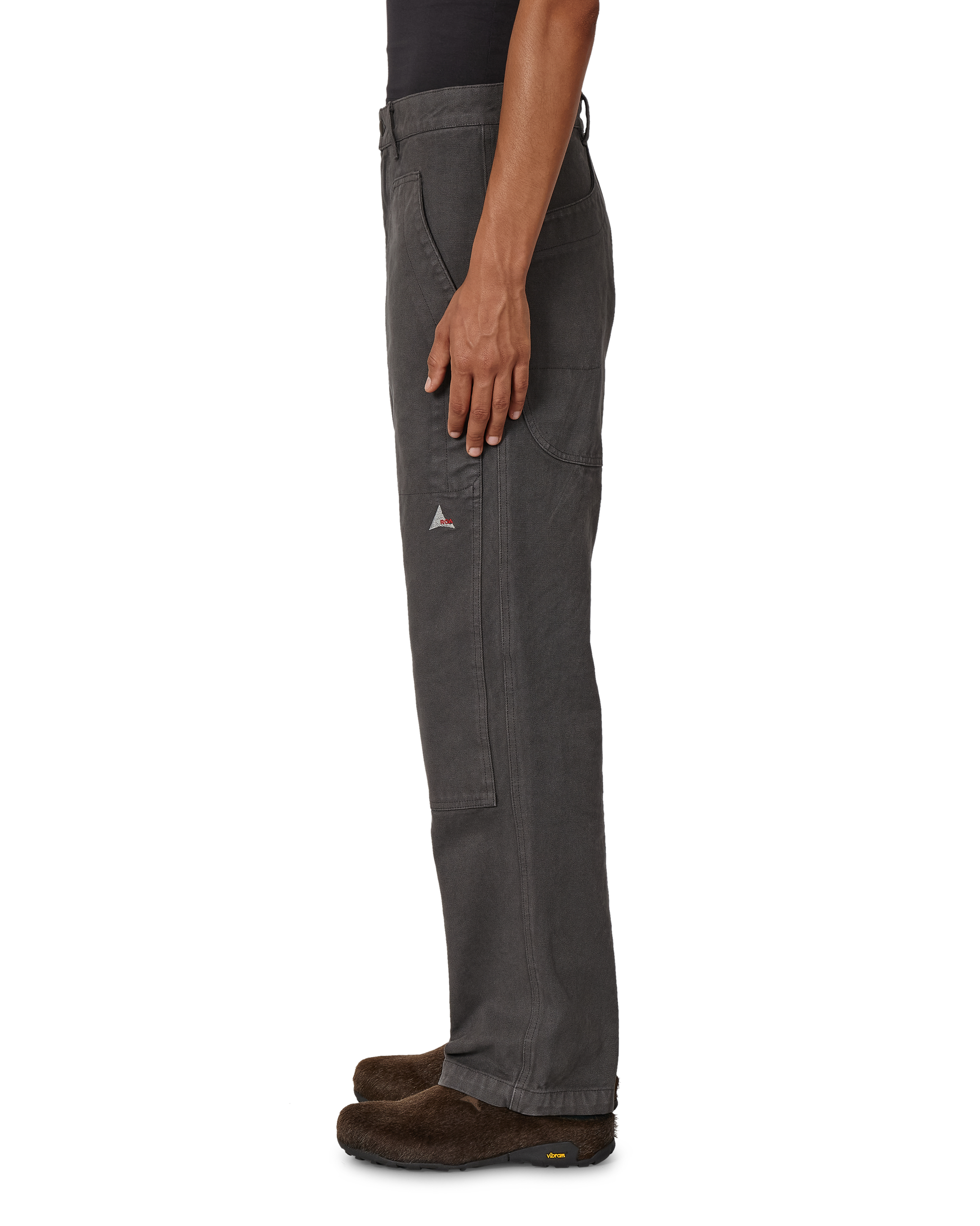 ROA Fomes Double Knee Washed Canvas Pants J345792-S-Black 2