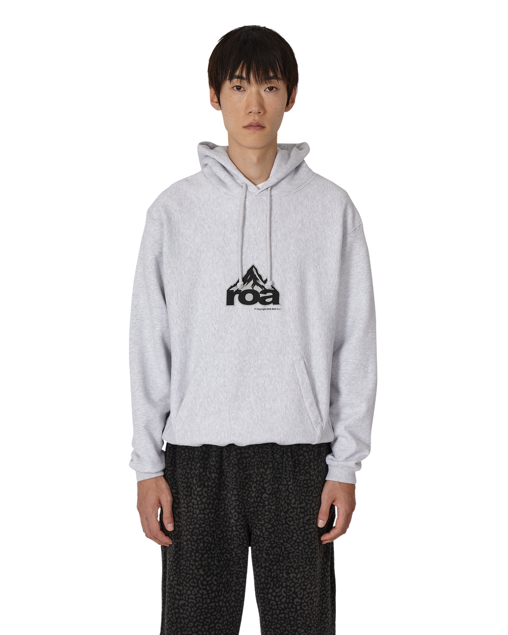 ROA Mountain Logo Hoodie J346899-S-Grey front