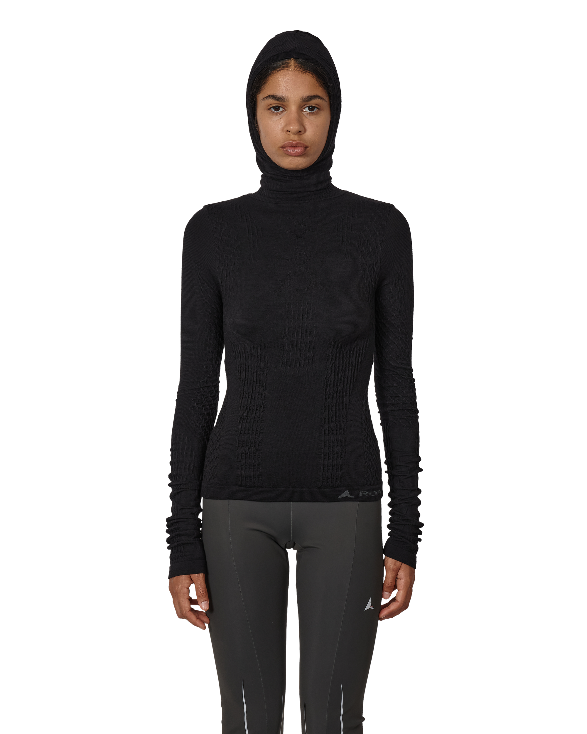 ROA Aune Merino 3d Seamless Top J346948-XS-Black front