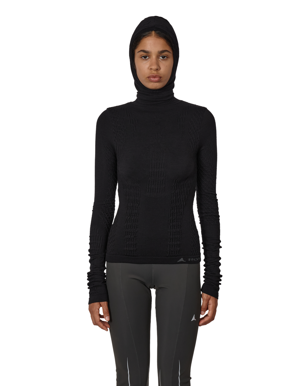 ROA Aune Merino 3d Seamless Top J346948-XS-Black front