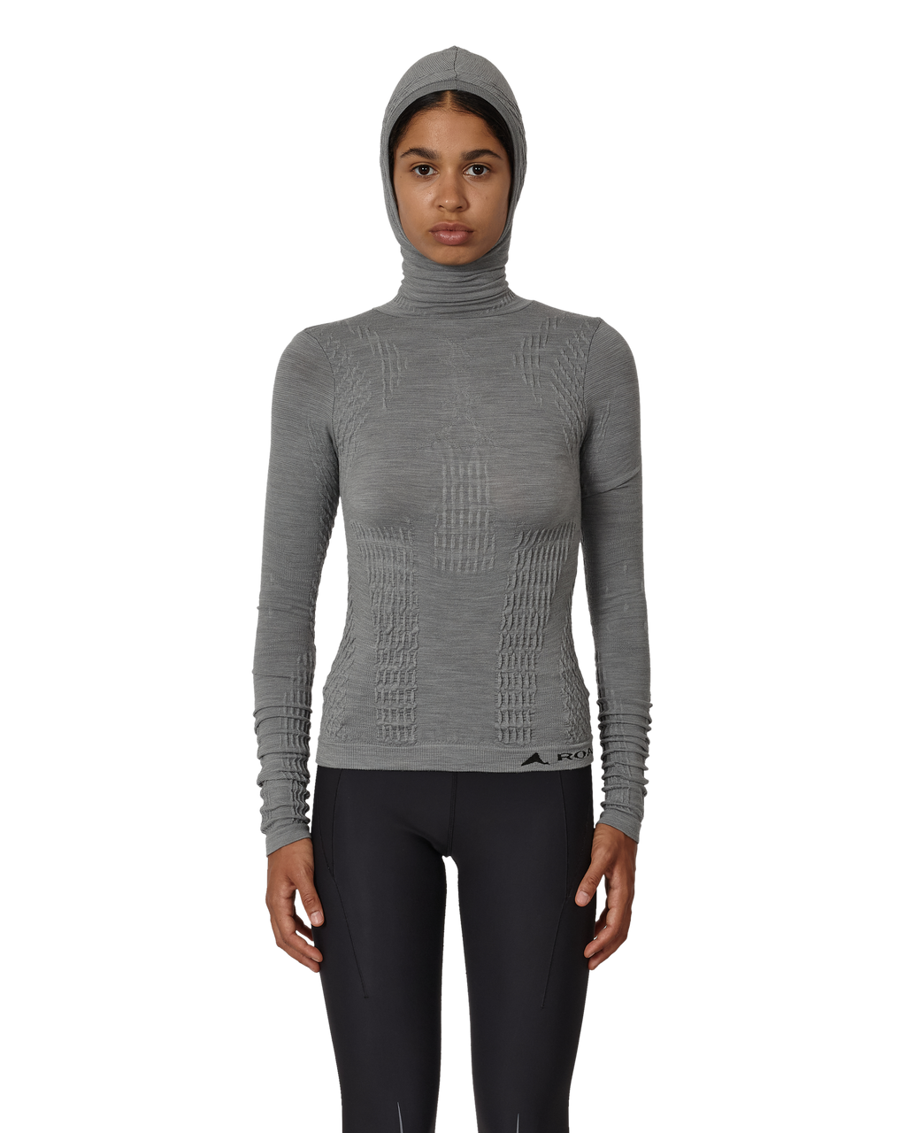 ROA Aune Merino 3d Seamless Top J346949-XS-Grey front