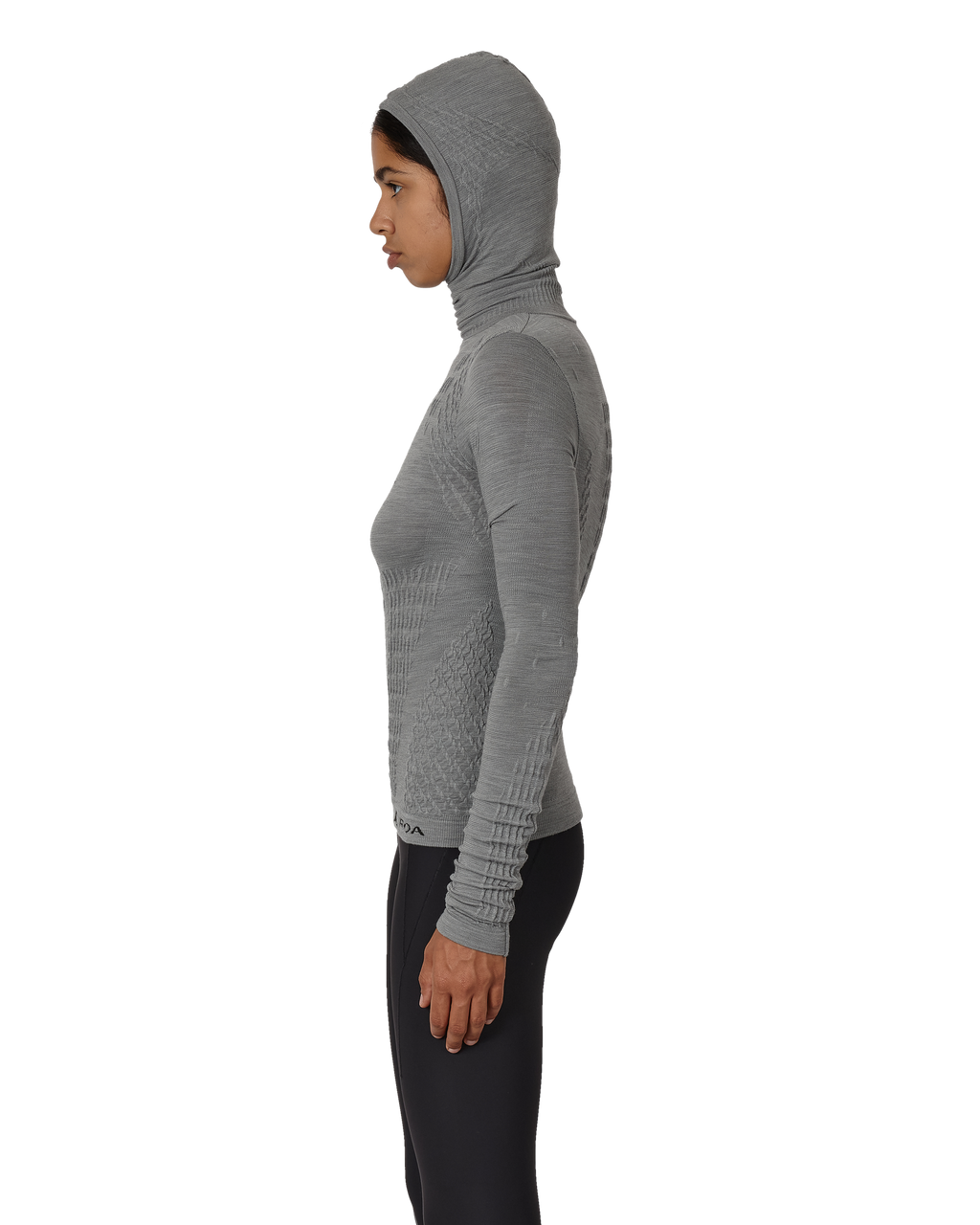 ROA Aune Merino 3d Seamless Top J346949-XS-Grey front