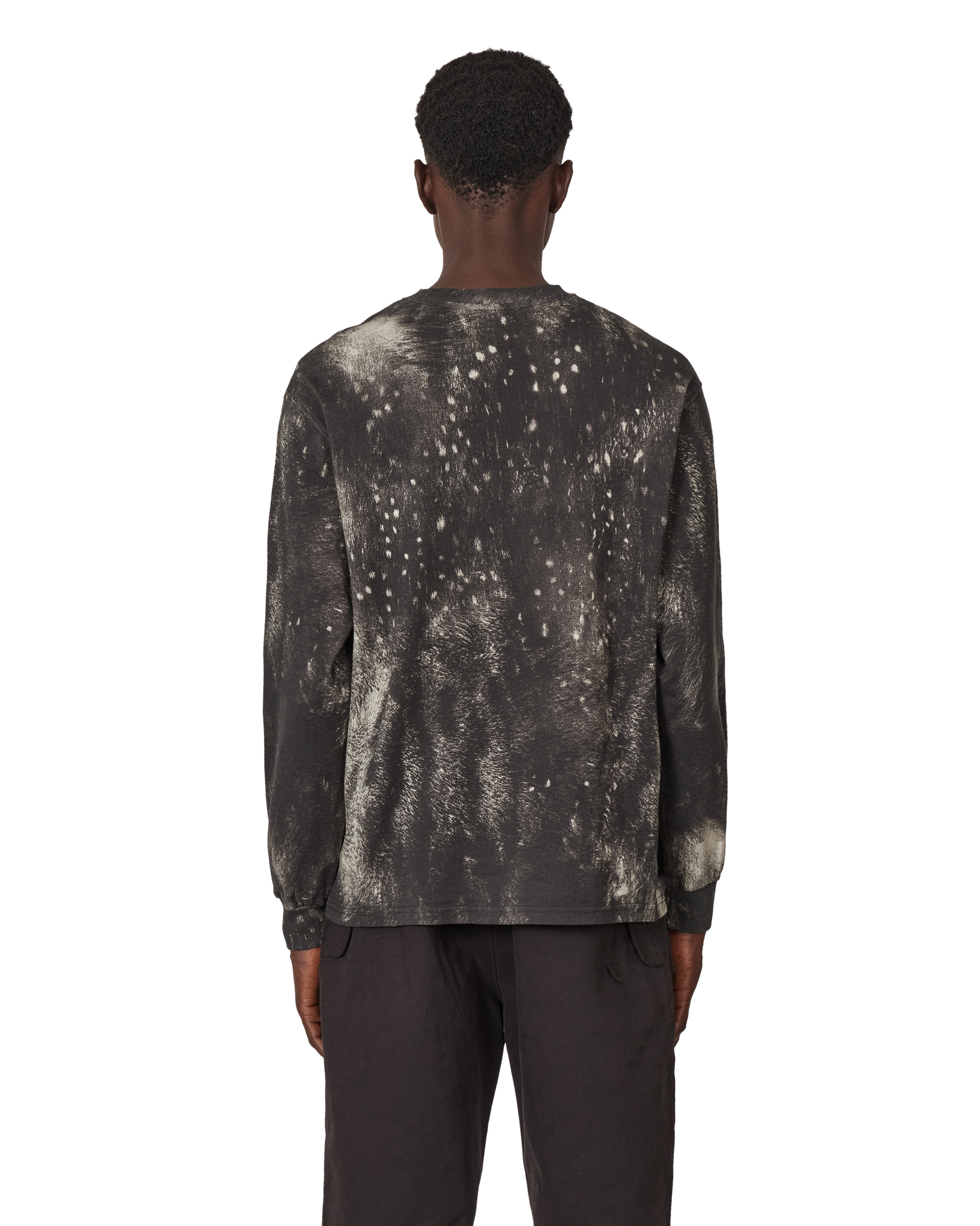 ROA Fuzzy Print Long Sleeve J347356-S-Brown 3