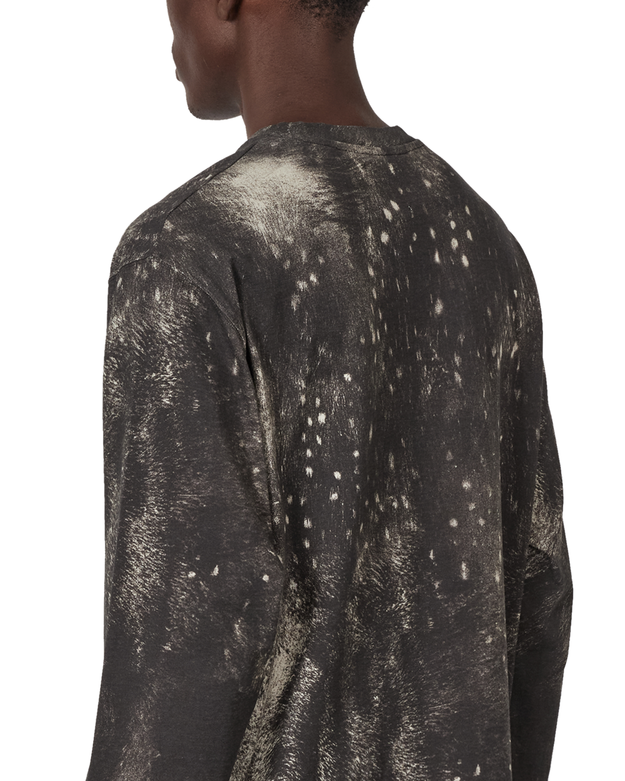 ROA Fuzzy Print Long Sleeve J347356-S-Brown 7