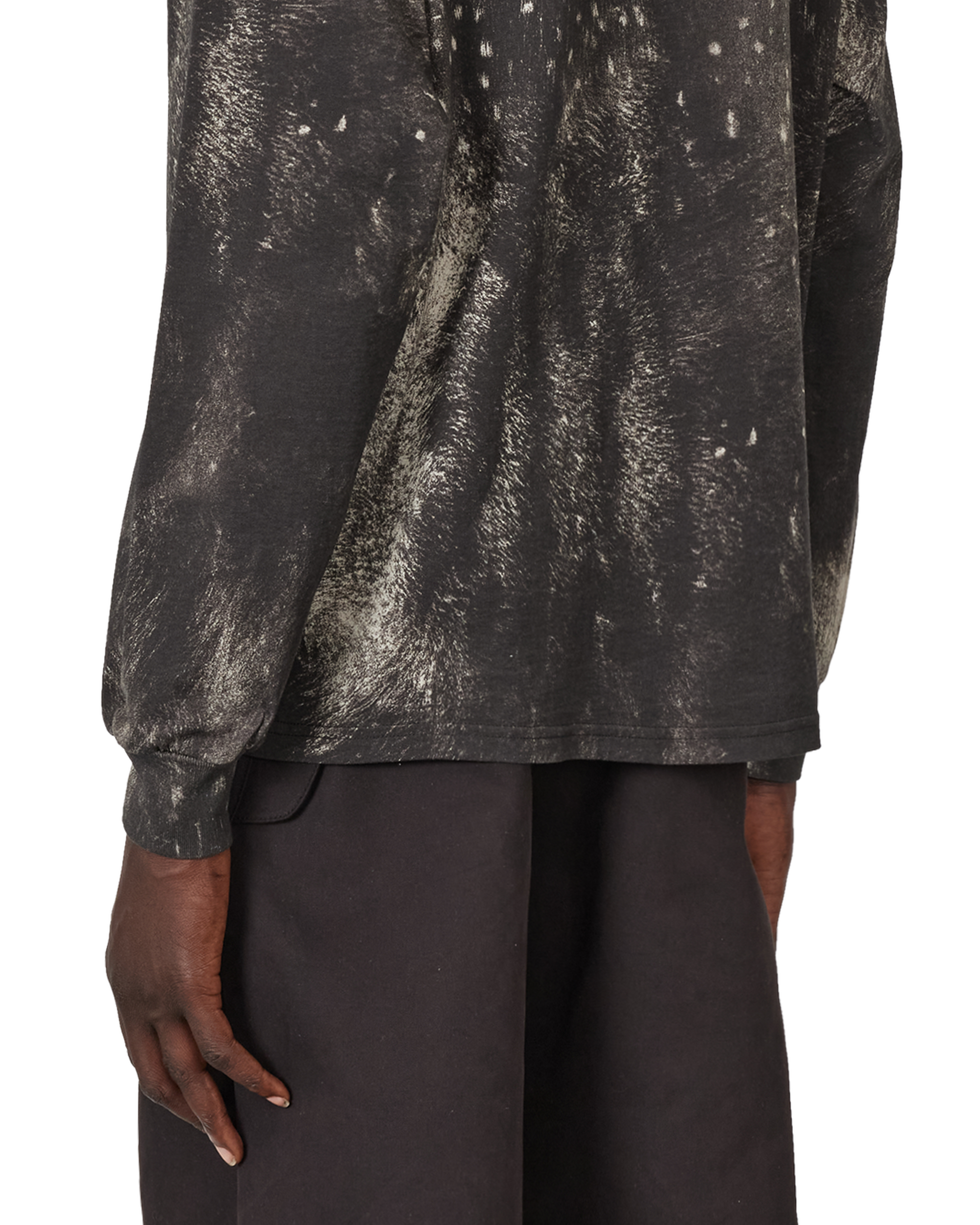 ROA Fuzzy Print Long Sleeve J347356-S-Brown 8