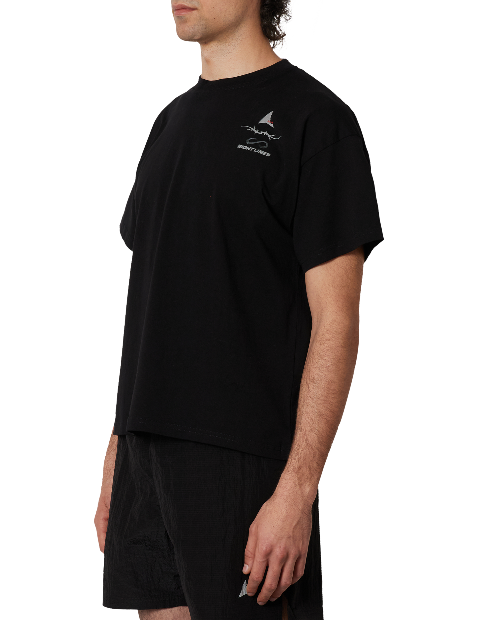ROA ROA X Eightlines T-shirt J353083-S-Black 5