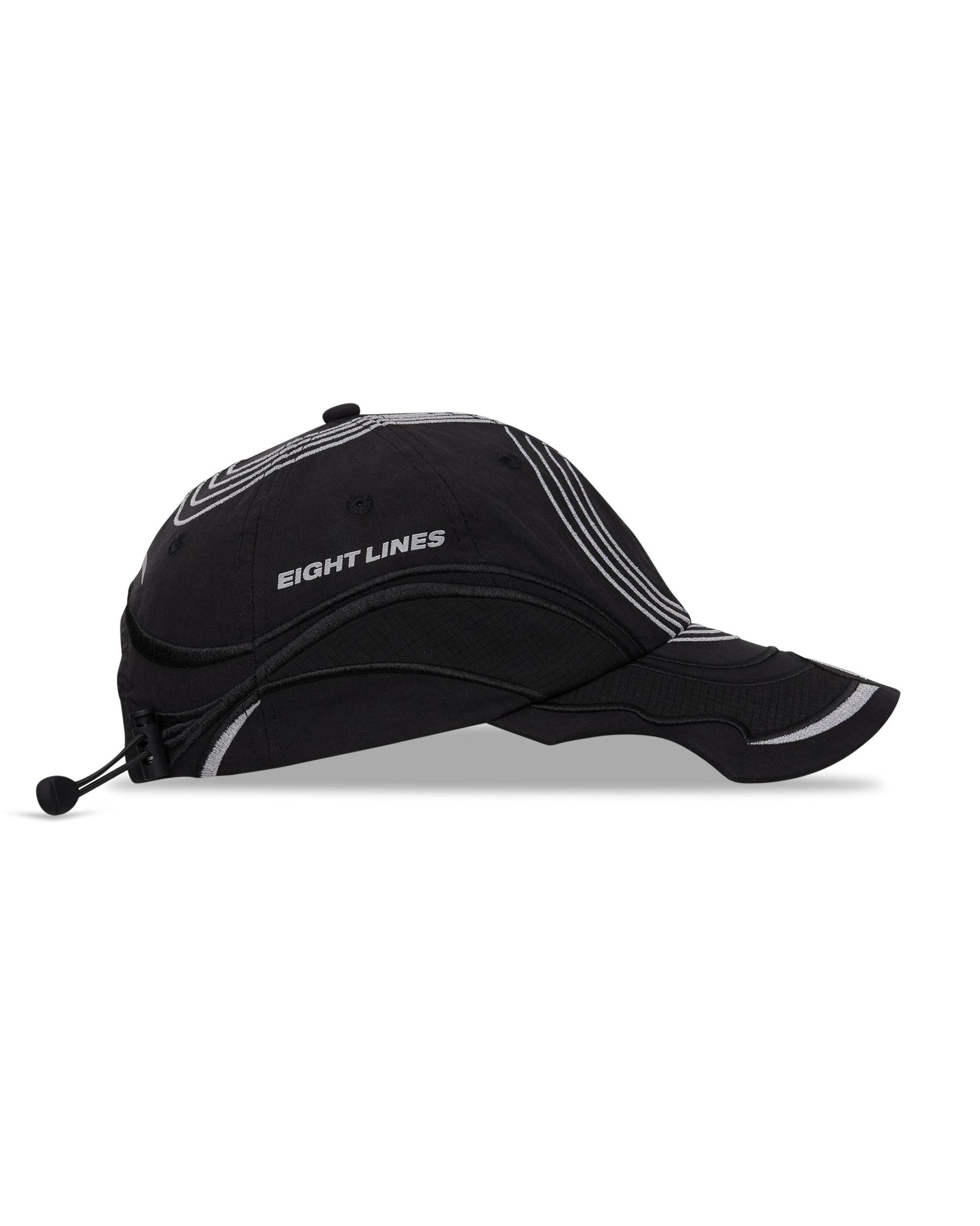 ROA ROA X Eightlines Pursuit 6 Panel Cap J353086-ONE SIZE-Black 5