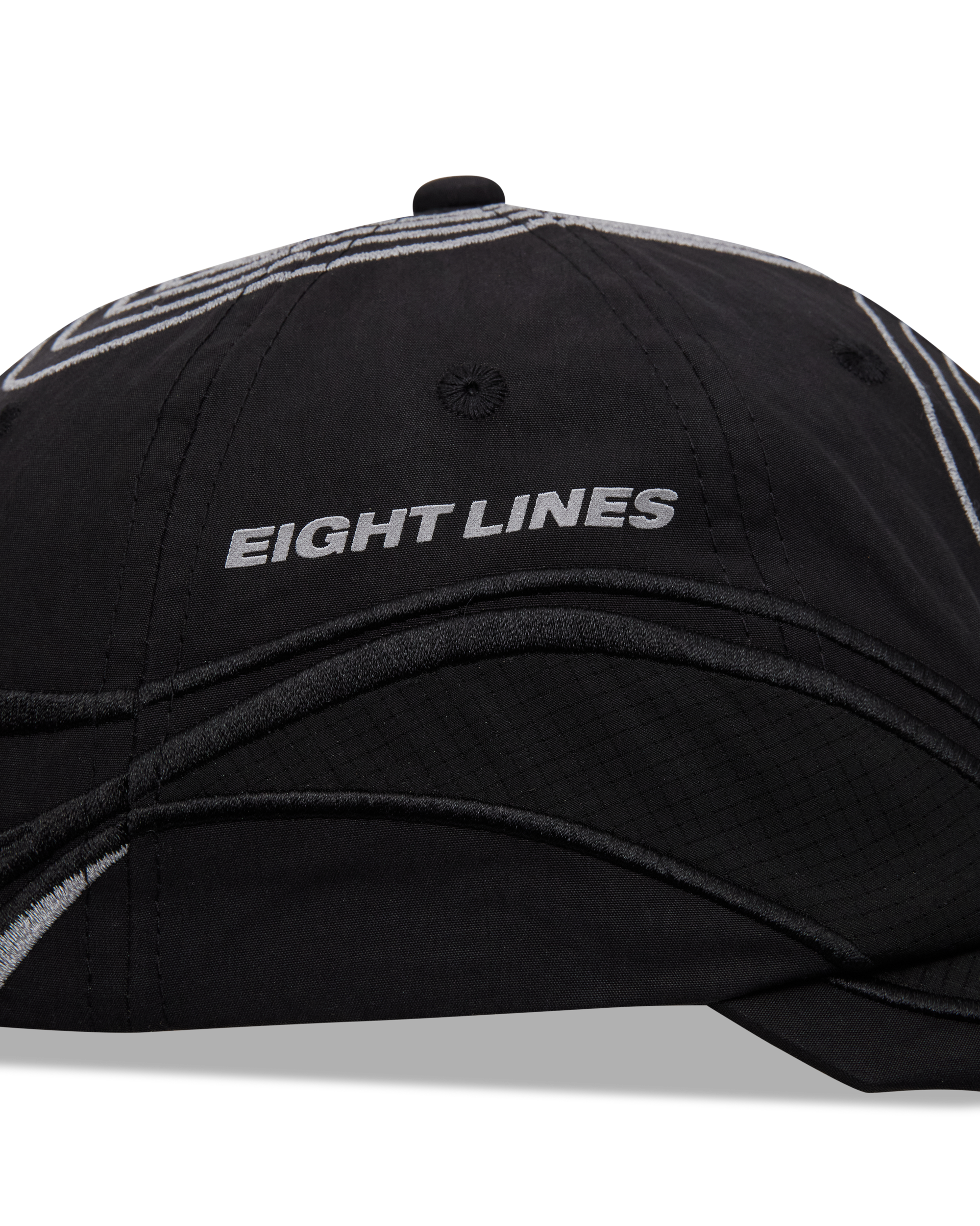 ROA ROA X Eightlines Pursuit 6 Panel Cap J353086-ONE SIZE-Black 6