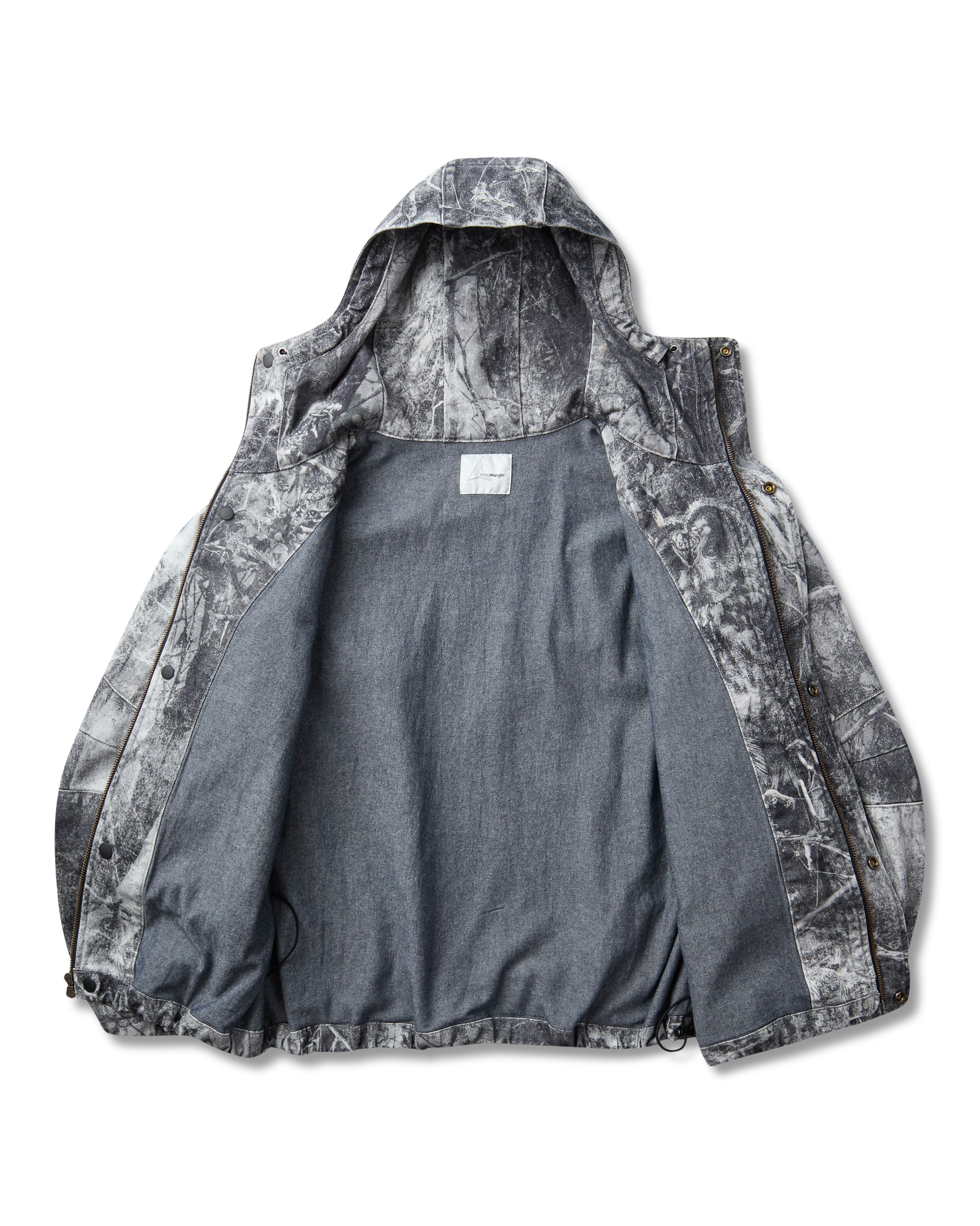 ROA ROA x Wrangler Denim Hooded Jacket J355099-S-Grey 11