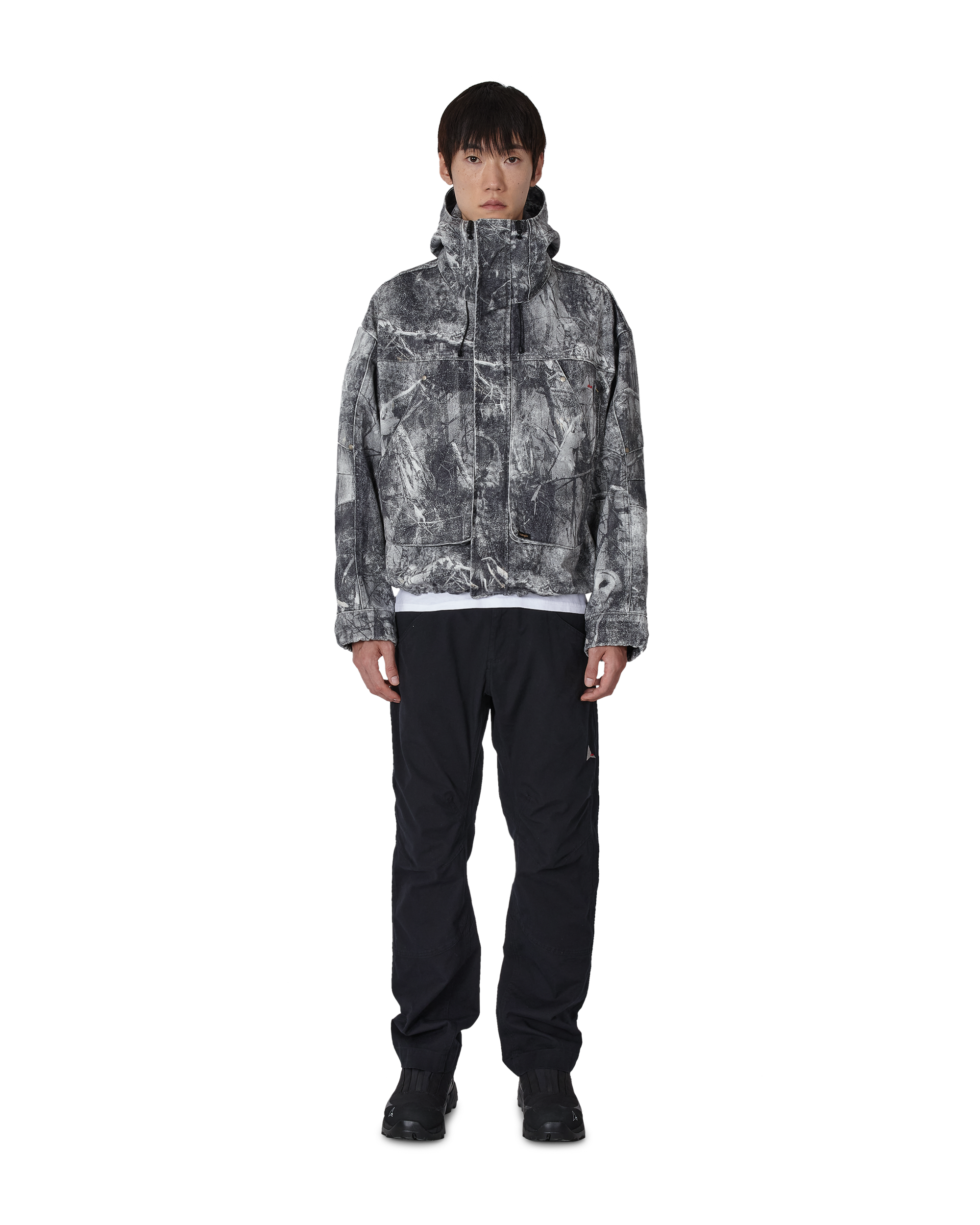 ROA ROA x Wrangler Denim Hooded Jacket J355099-S-Grey 4
