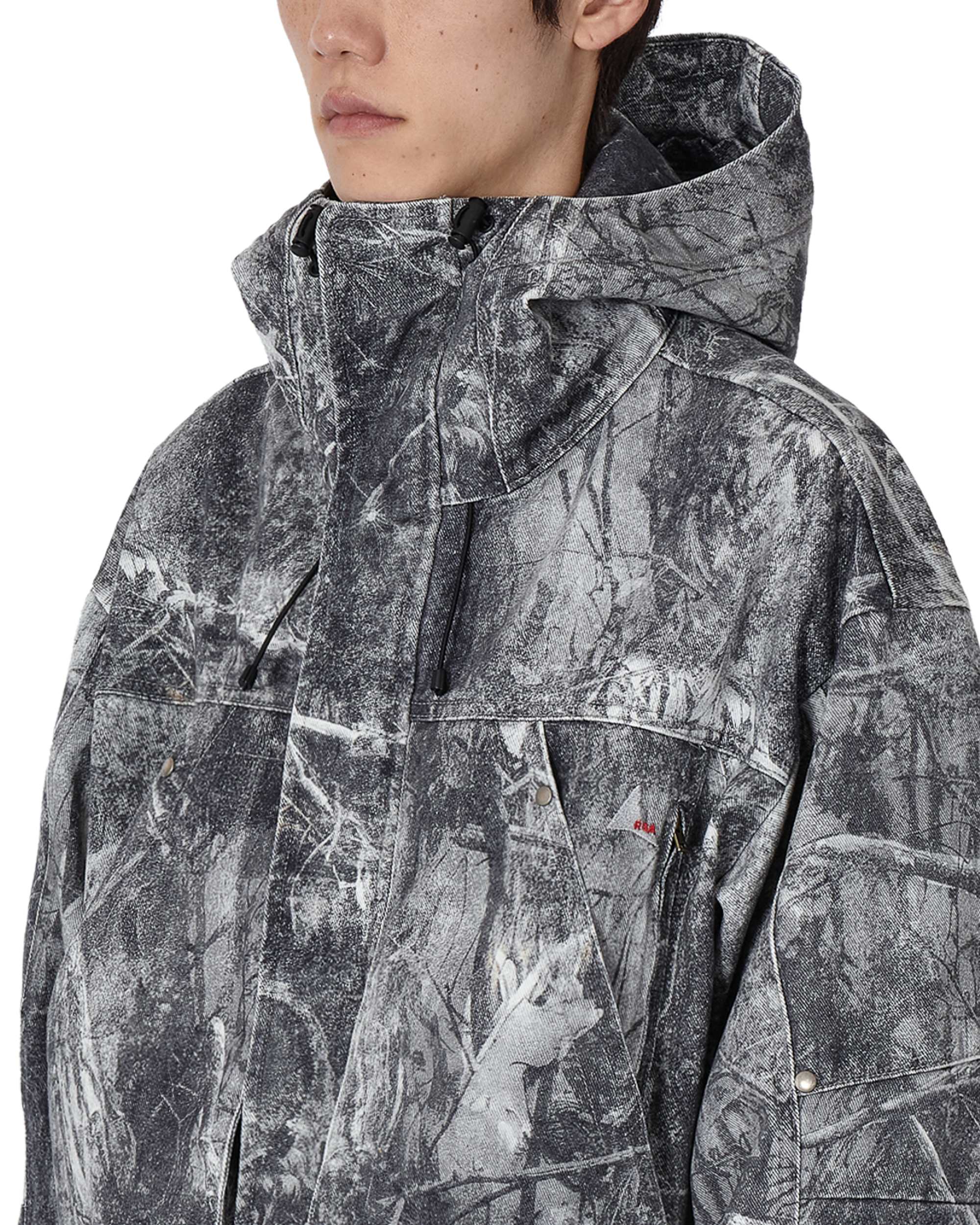ROA ROA x Wrangler Denim Hooded Jacket J355099-S-Grey 5