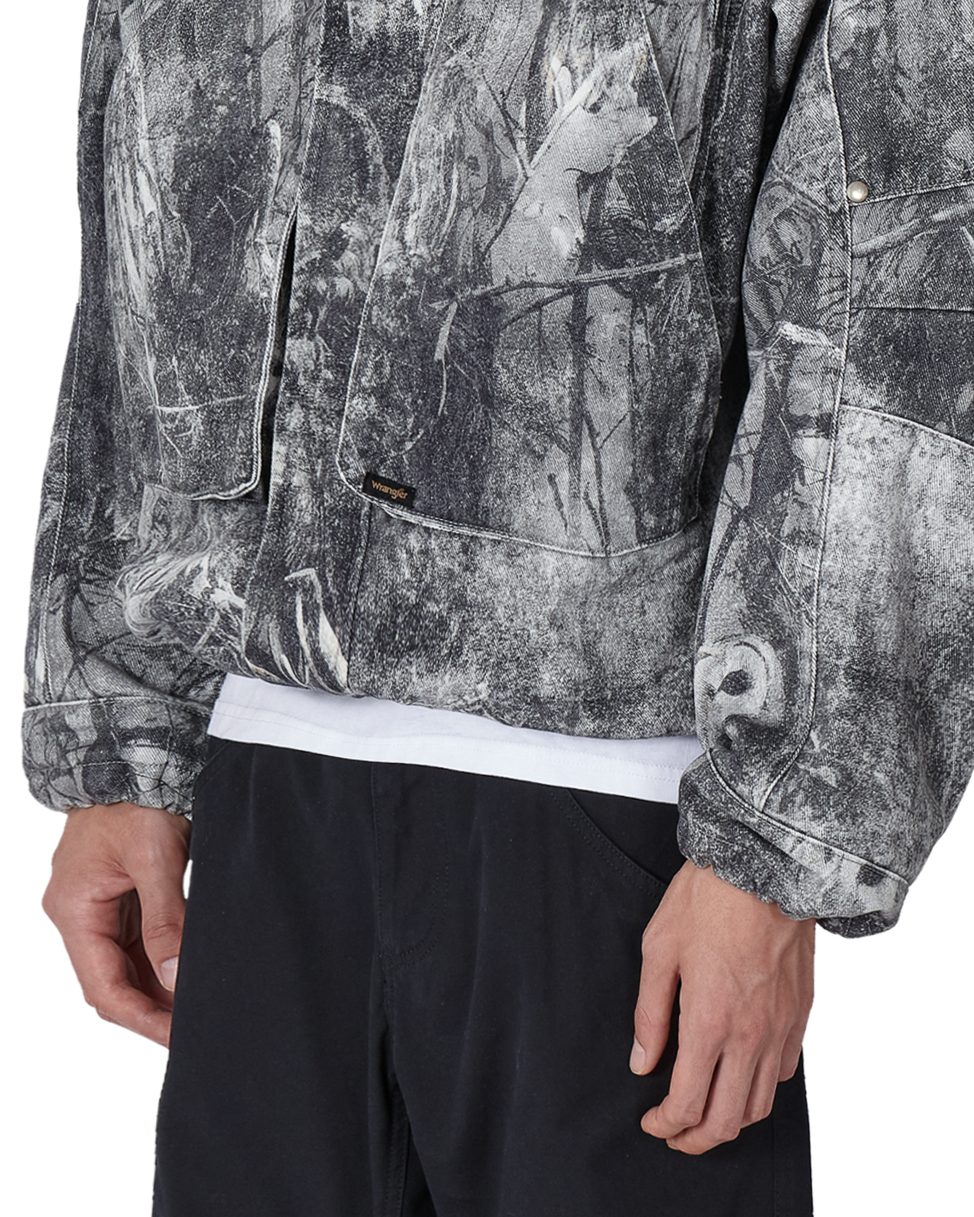 ROA ROA x Wrangler Denim Hooded Jacket J355099-S-Grey 6