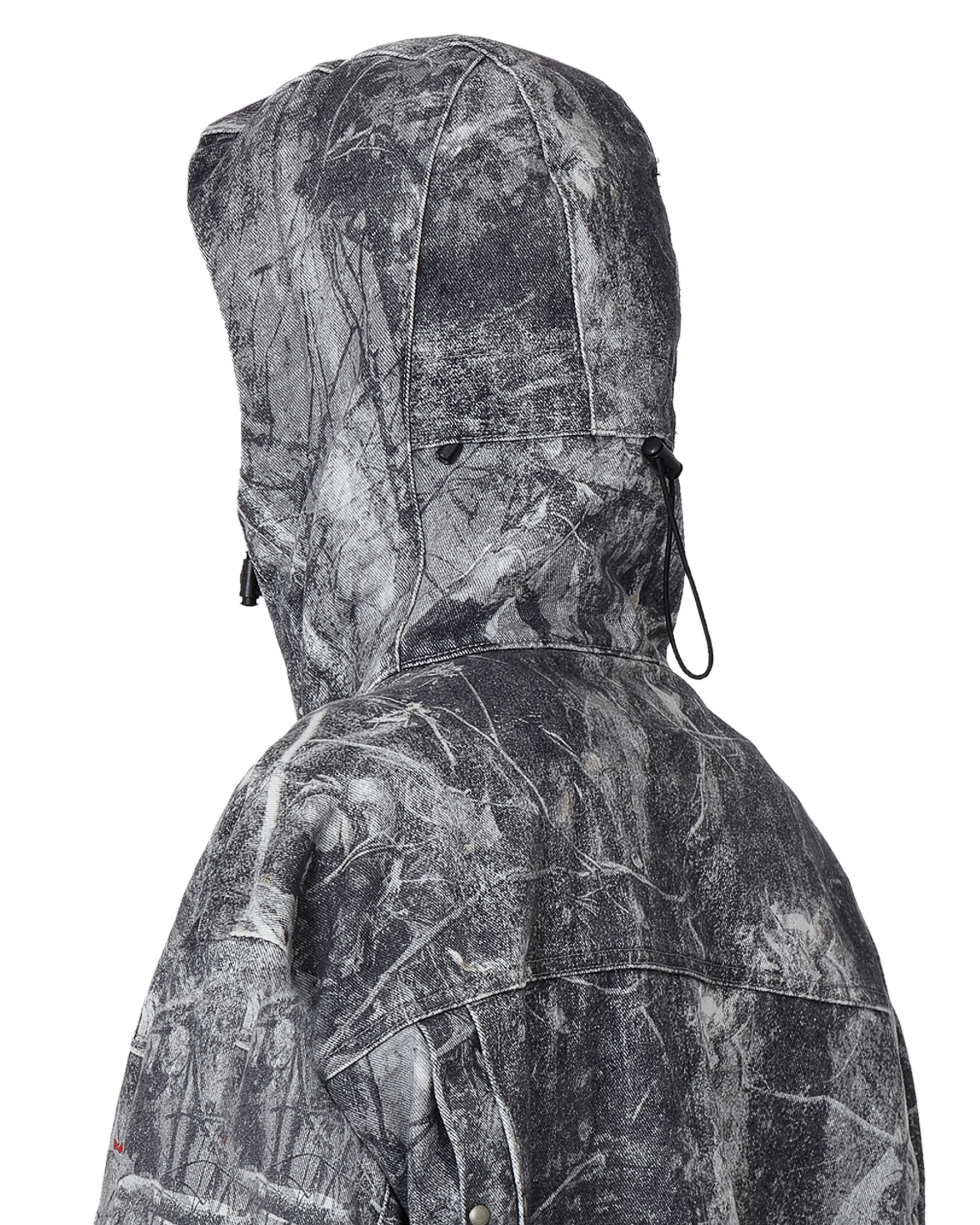 ROA ROA x Wrangler Denim Hooded Jacket J355099-S-Grey 7