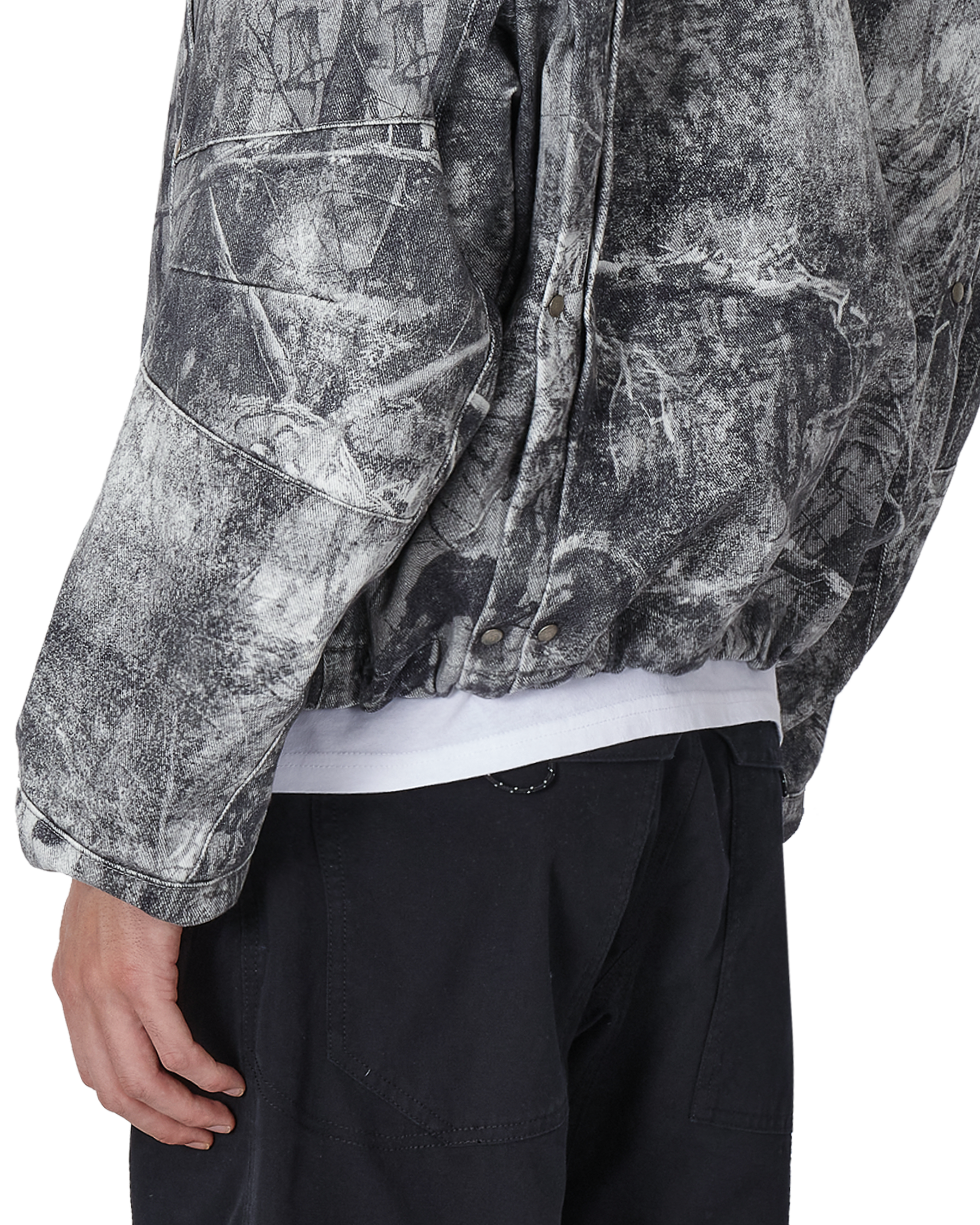 ROA ROA x Wrangler Denim Hooded Jacket J355099-S-Grey 8