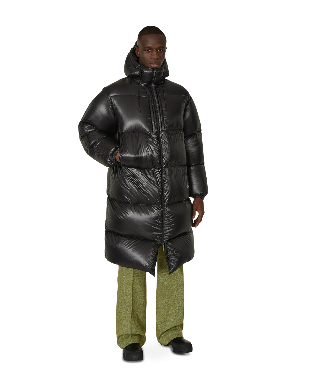 ROA Heavy Long Down Jacket J266604-S-Black front