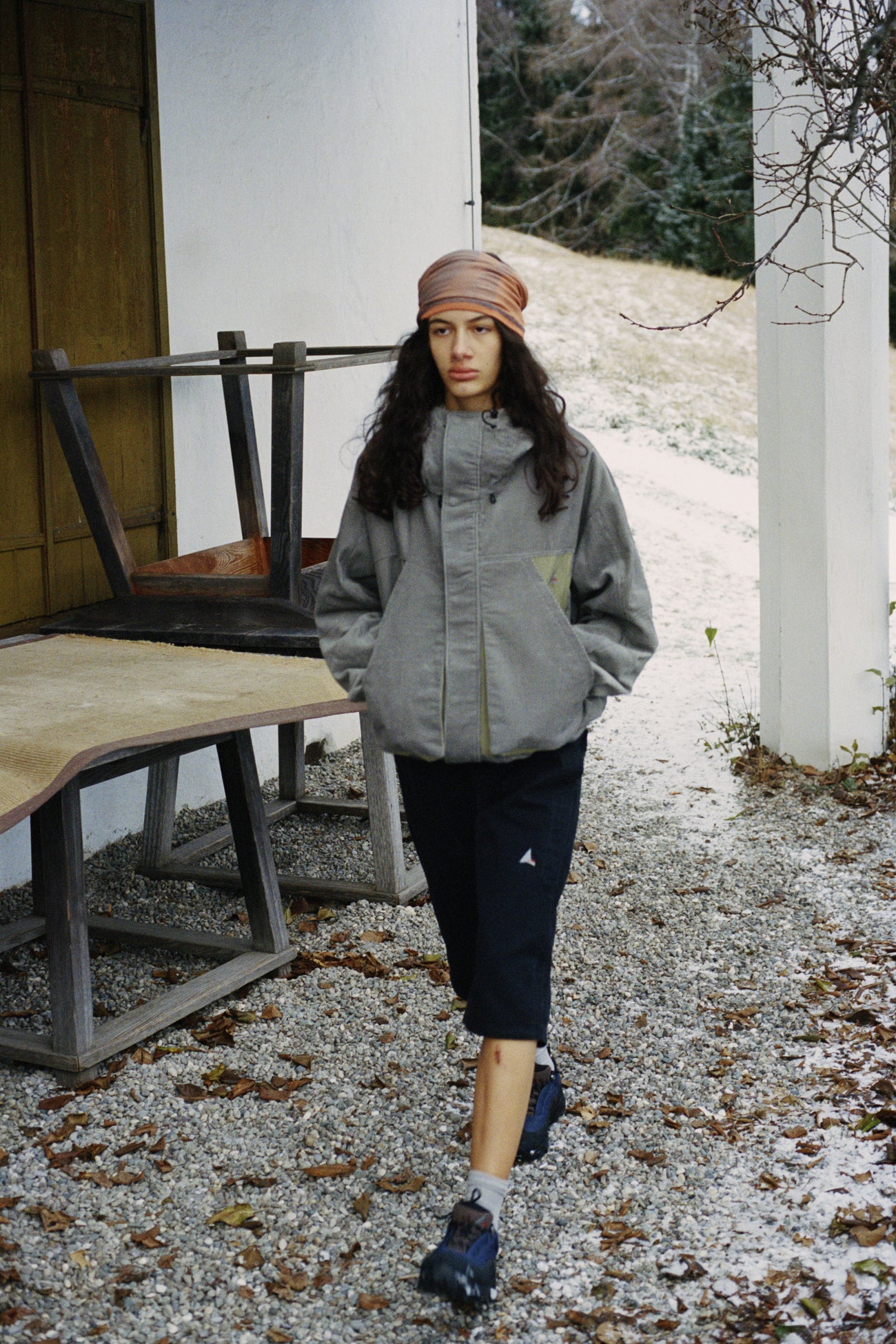 Corduroy Jacket, Neck Warmer Seamless, Canvas Shorts, Logo Socks, Katharina SS24 Campaign